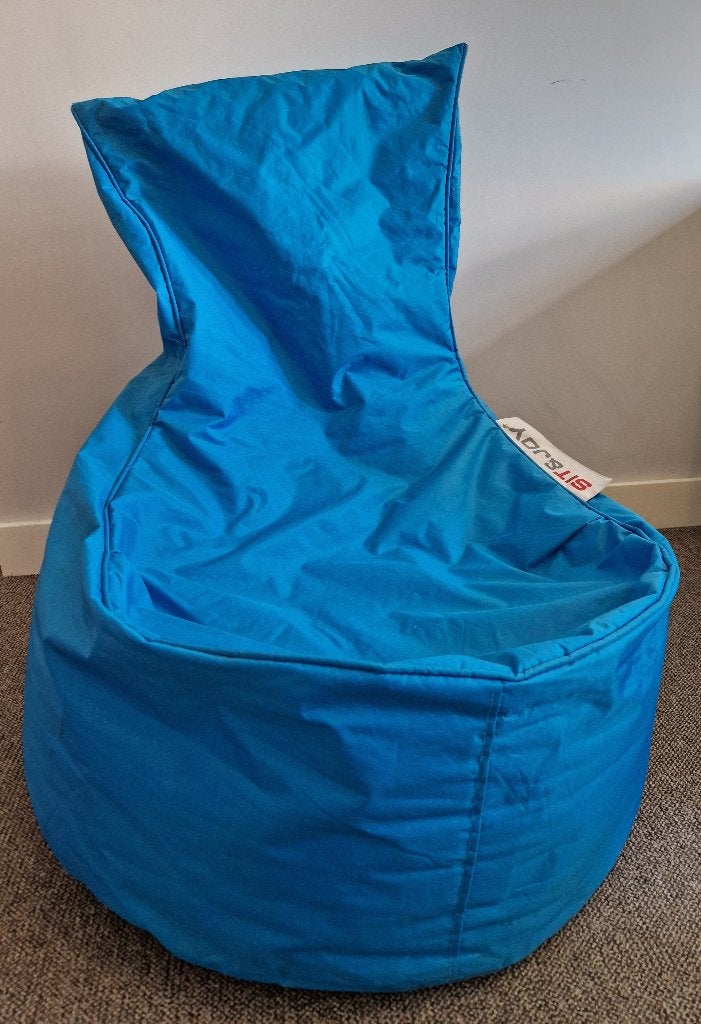 Zitzak Sit&Joy blauw, Huis en Inrichting, Zitzakken, Ophalen, Gebruikt, Blauw, Zitzak