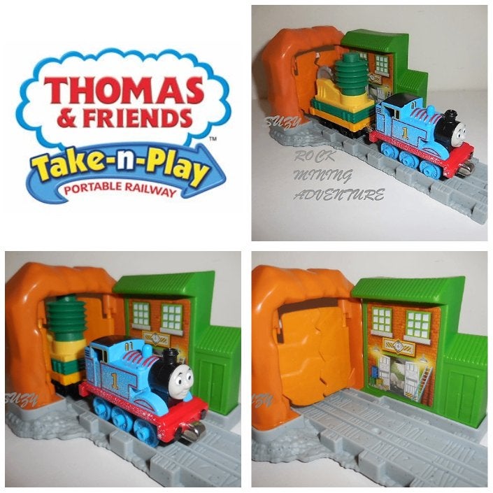 Thomas de Trein Take n Play Rock Mining Adventure Set, Kinderen en Baby's, Speelgoed | Thomas de Trein, Ophalen of Verzenden, Zo goed als nieuw