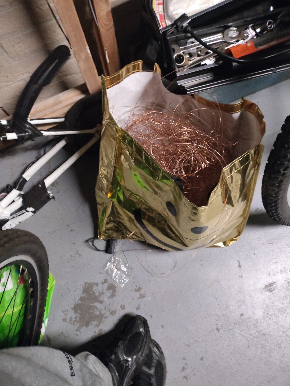 Koperdraad in zak - Ideaal voor recycling, Ophalen, Koper