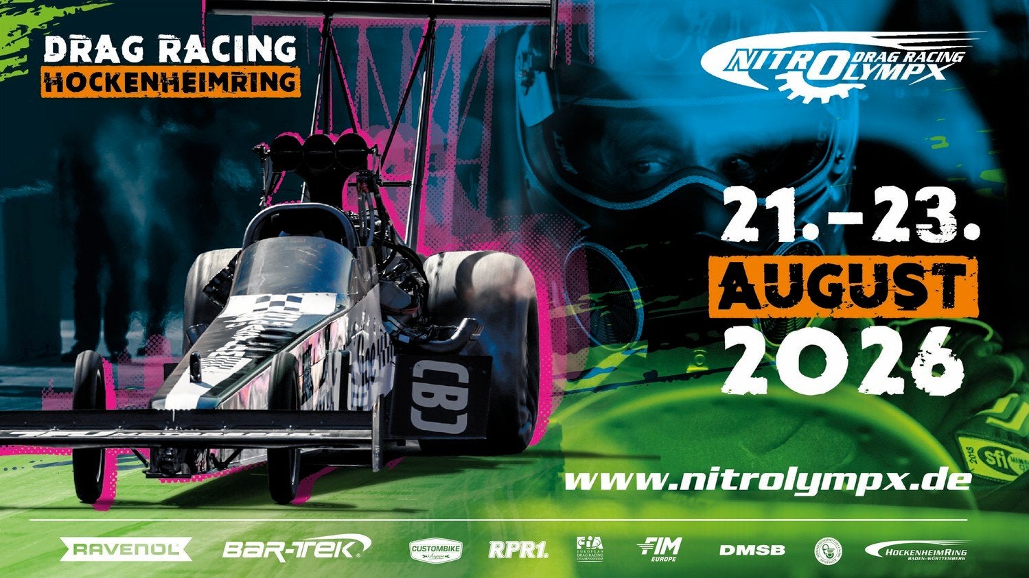 NITROLYMPX  dragrace 2 volwassenen en 1 kind, Drie personen of meer