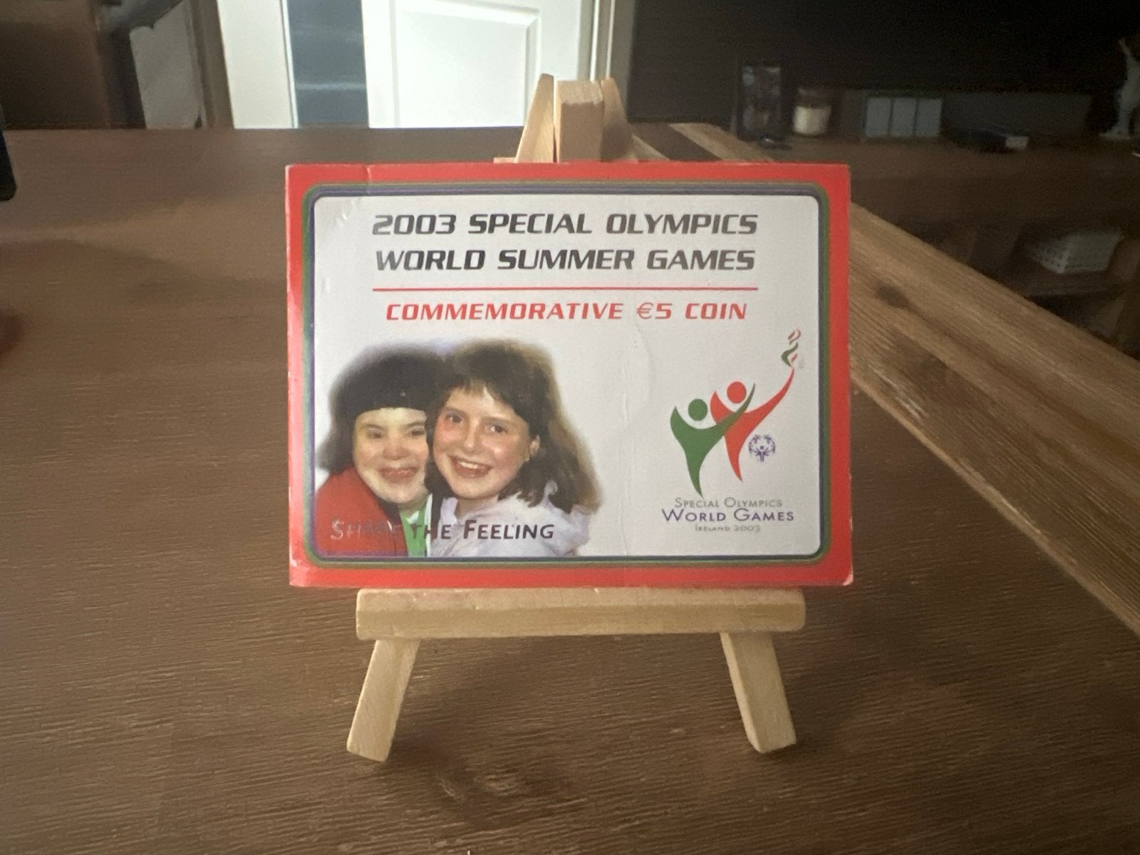 2003 Special Olympics Herdenkingsmunt €5, Postzegels en Munten, Ophalen of Verzenden, Overige materialen, Buitenland