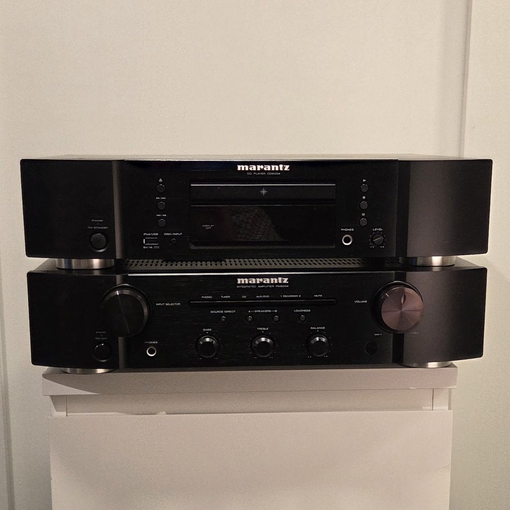 Marantz PM6004 amplifier en CD 6004 cd speler, Audio, Tv en Foto, Zo goed als nieuw, 60 tot 120 watt, Stereo, Ophalen