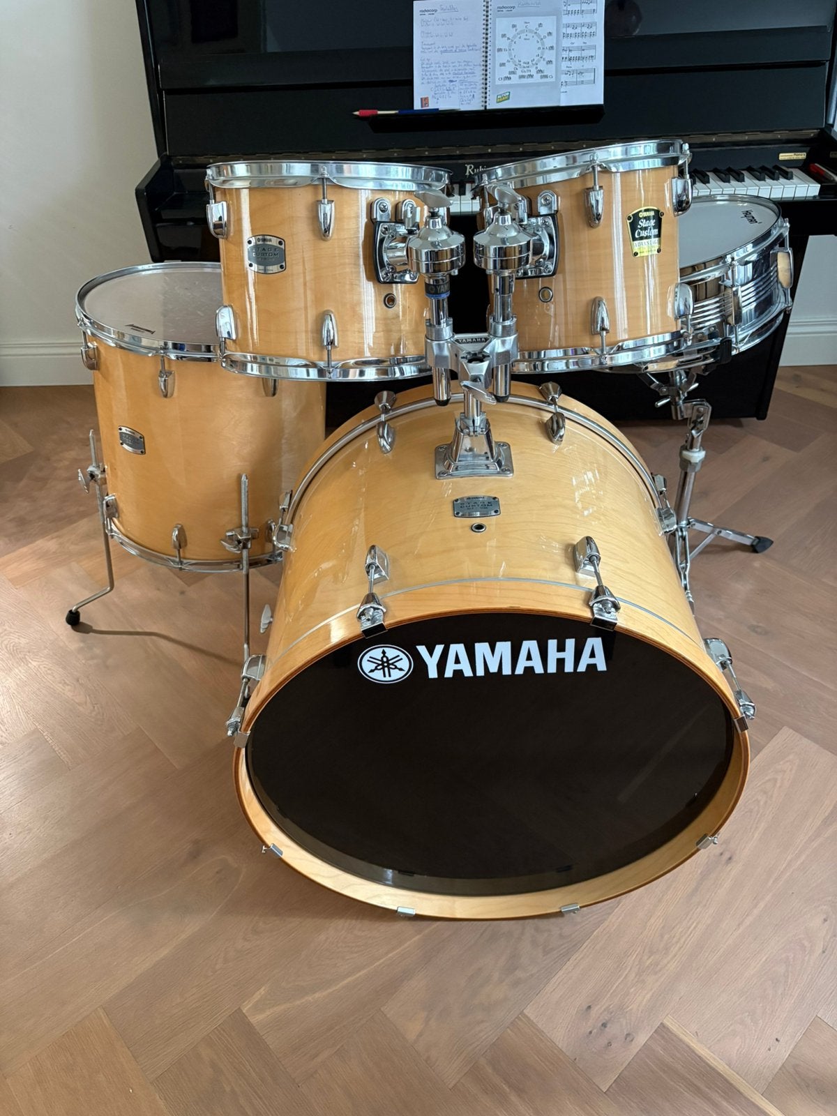 Yamaha Stage Custom Birch, grote sound, 24” bassdrum, Ophalen, Zo goed als nieuw, Yamaha