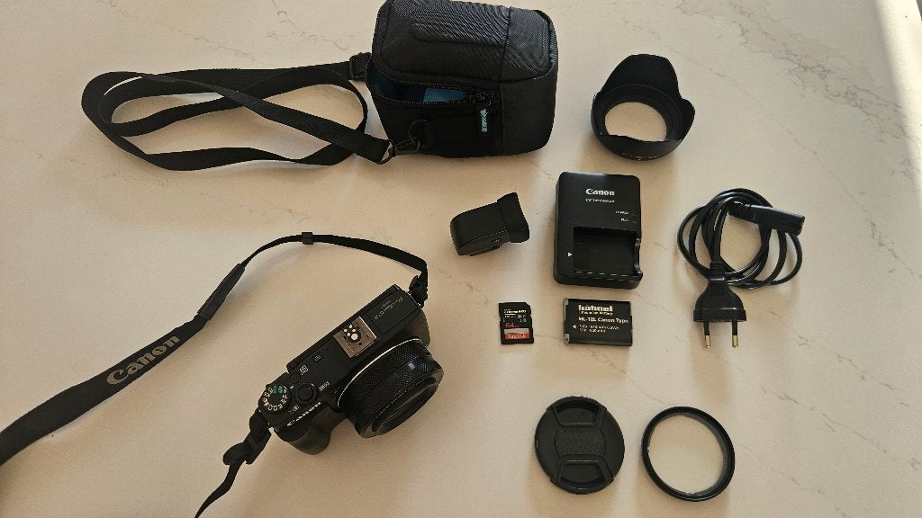 CANON POWERSHOT G1X mark II + Canon EVF-DC1, Gebruikt, Canon, Compactcamera, 13 megapixels