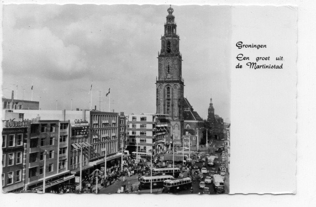 Groningen, Verzamelen, Ansichtkaarten | Nederland, Ophalen of Verzenden, 1960 tot 1980, Gelopen, Groningen