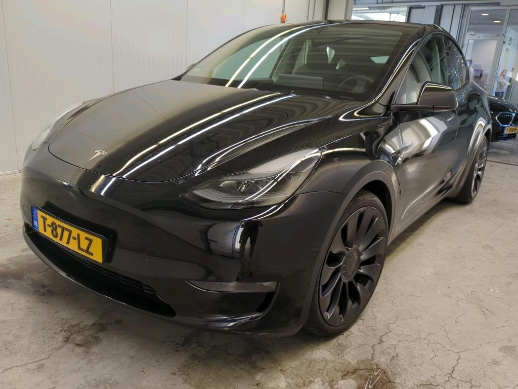 Tesla Model Y Performance 534pk AWD [ TREKHAAK+ENHANCED AUTO, Gebruikt, 1972 kg, Zwart, Origineel Nederlands