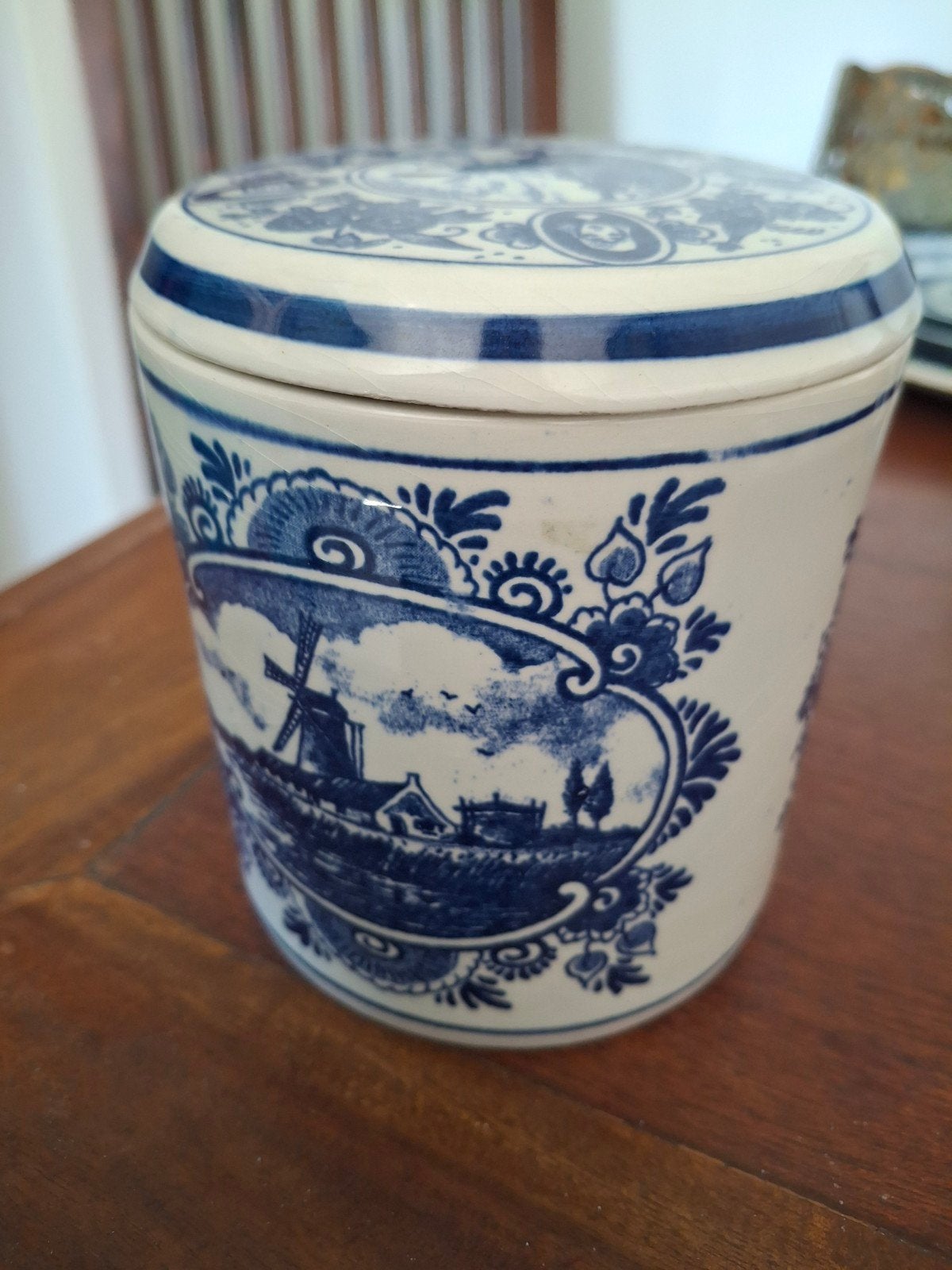 delftsblauwe stroopwafelpot, Ophalen