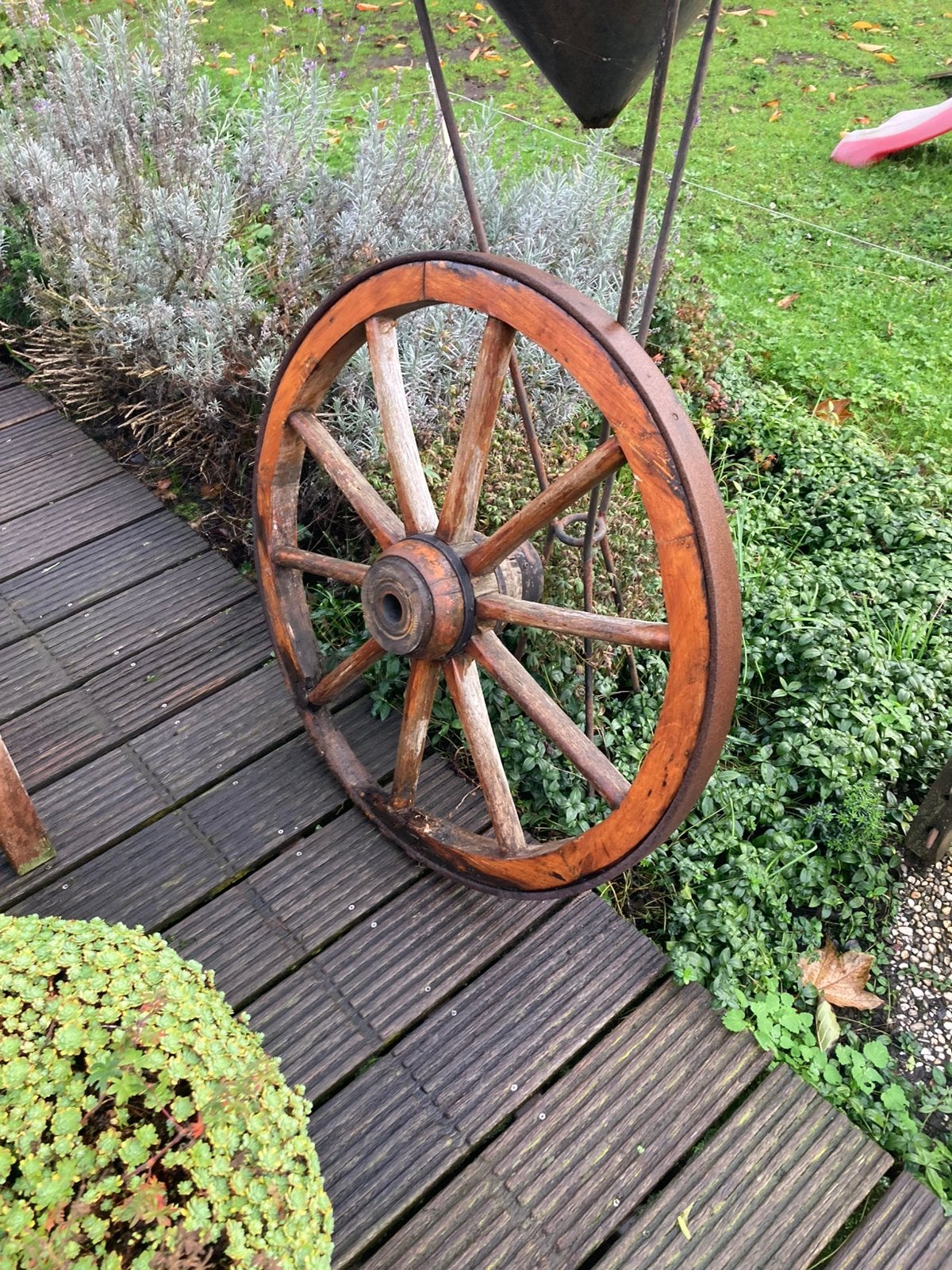 3 wagen wielen van paardenwagen, Ophalen