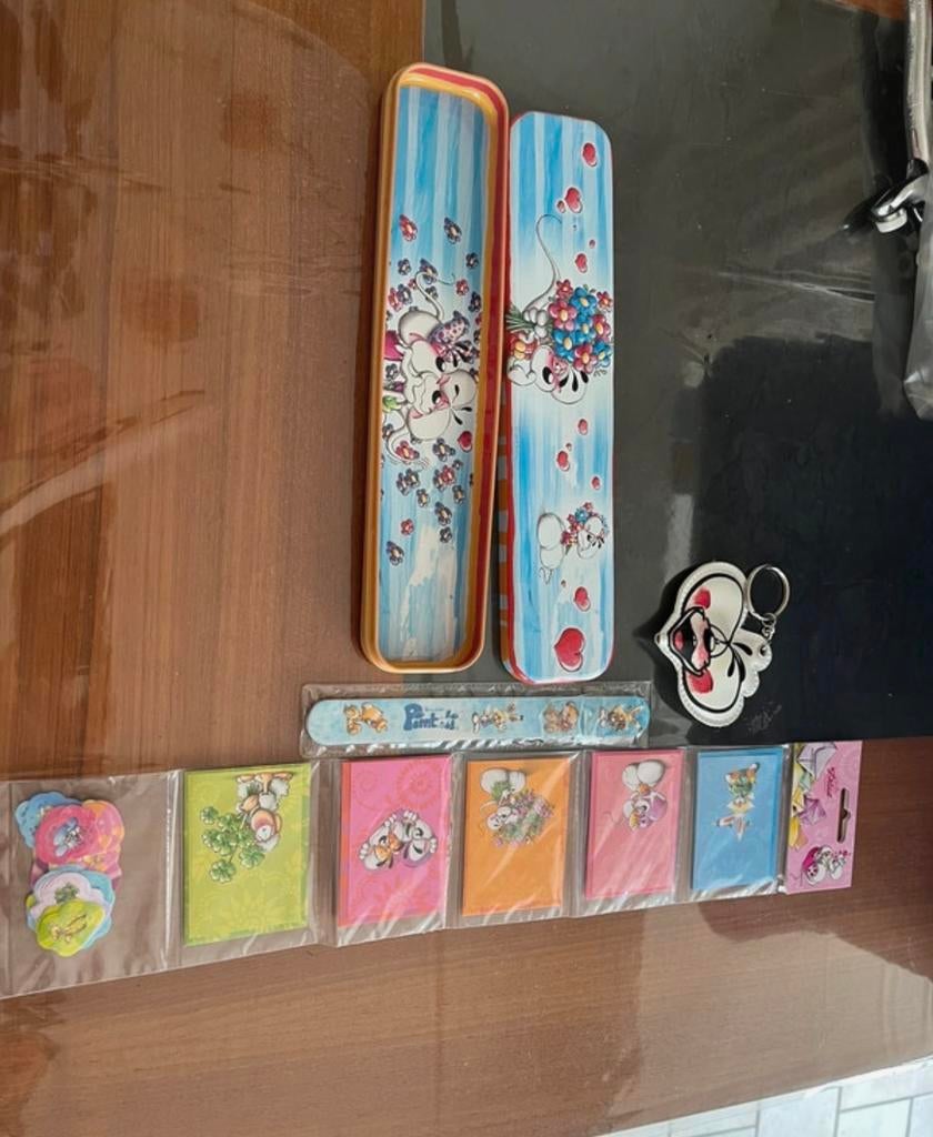 Diddl Set: Kaartjes, Stickers, Pennendoosje en meer!, Verzamelen, Diddl, Gebruikt, Papier, Kaart of Schrift, Diddl, Ophalen of Verzenden