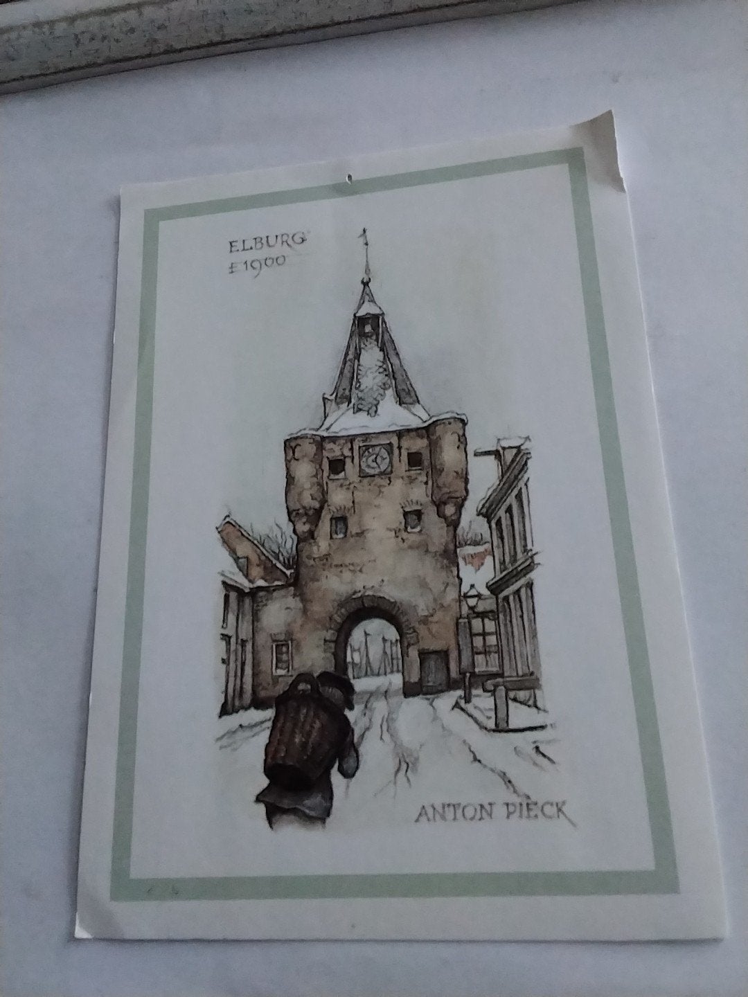 Anton Pieck Ansichtkaart Elburg (1900), Ophalen of Verzenden, Voor 1920, Ongelopen, Gelderland