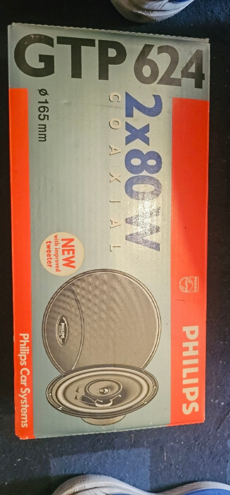 Philips GTP 624 Coaxiale Autospeakers 2x80W - Nieuw, Auto diversen, Autoradio's, Ophalen, Nieuw