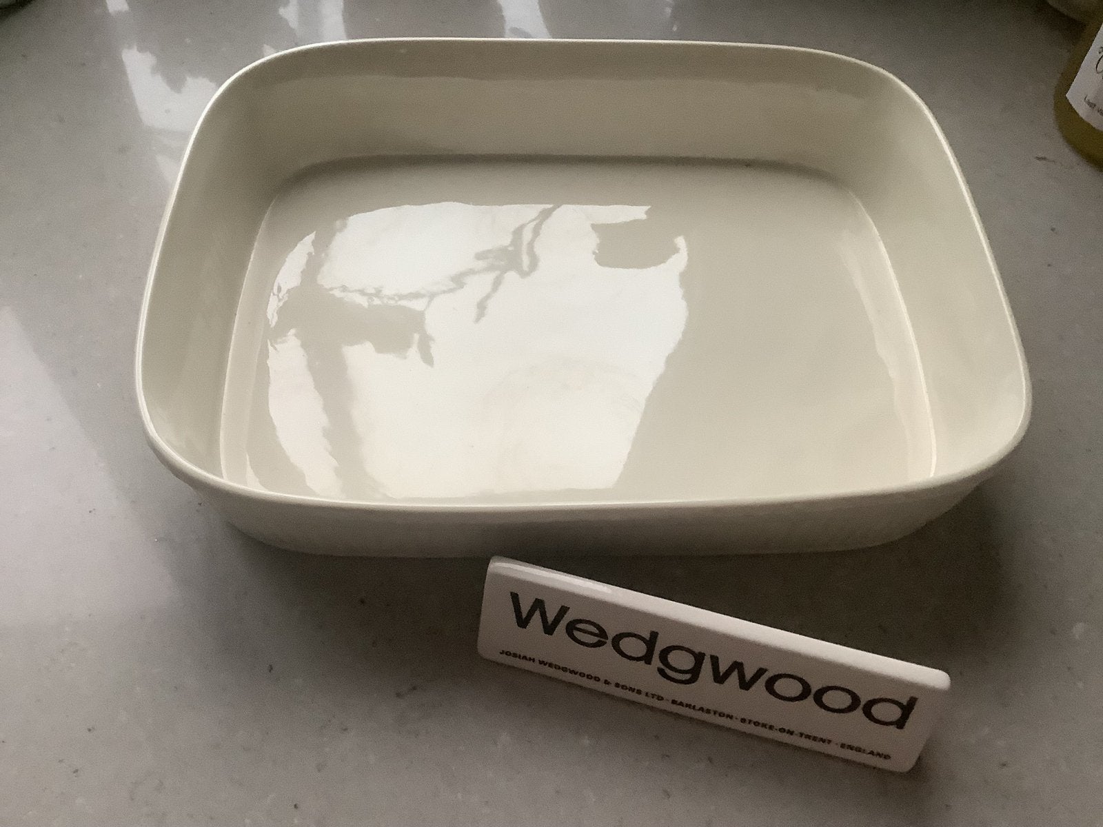 Zgan ovenschaal/lasagneschaal COOKWARE WEDGWOOD EDME., Ophalen of Verzenden, Schaal of Schalen, Zo goed als nieuw, Wedgwood
