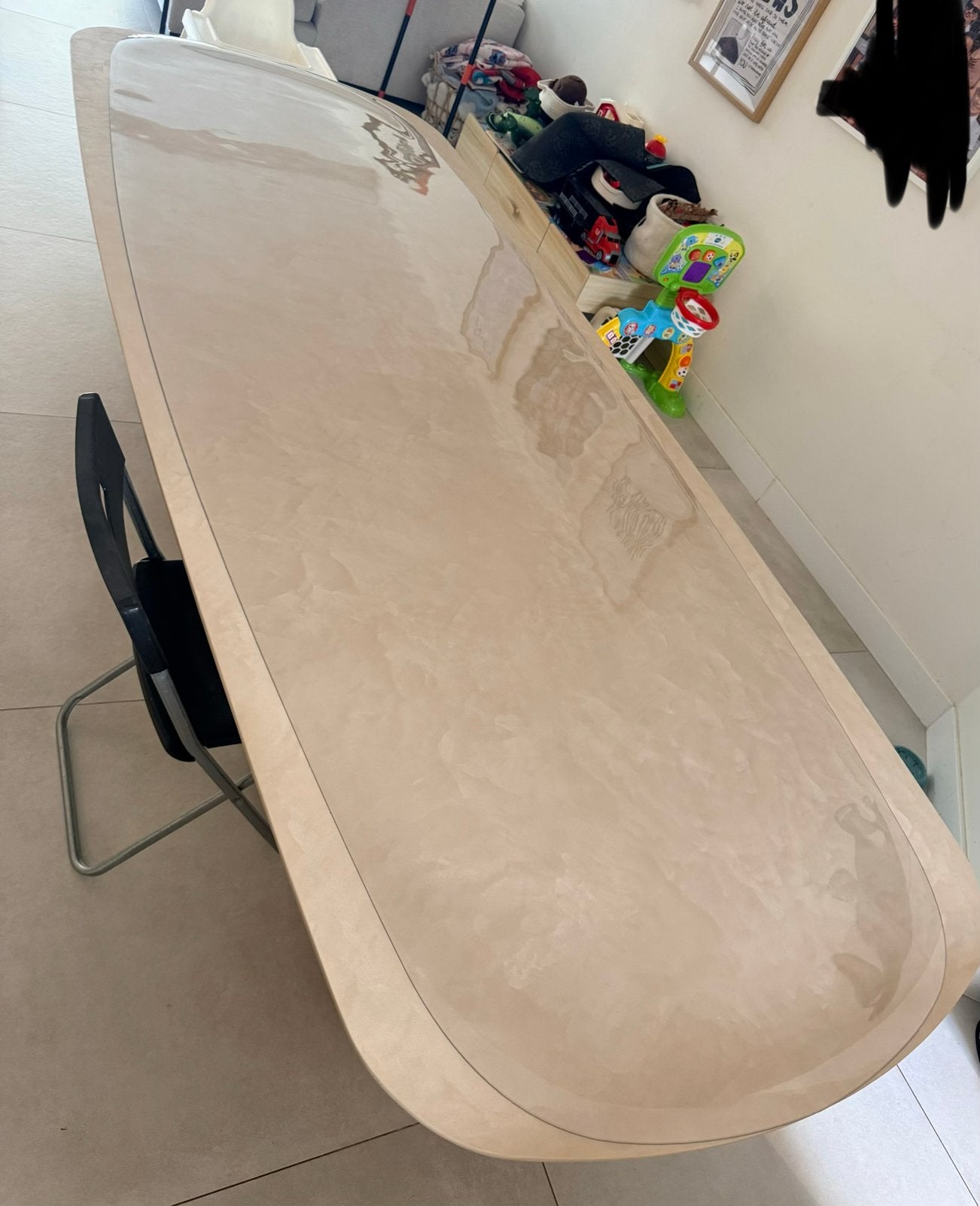 NIEUW!! Doorzichtig Tafelzeil Deens Ovaal 270*100 cm, Overige materialen, 100 tot 150 cm, 200 cm of meer, Ophalen of Verzenden