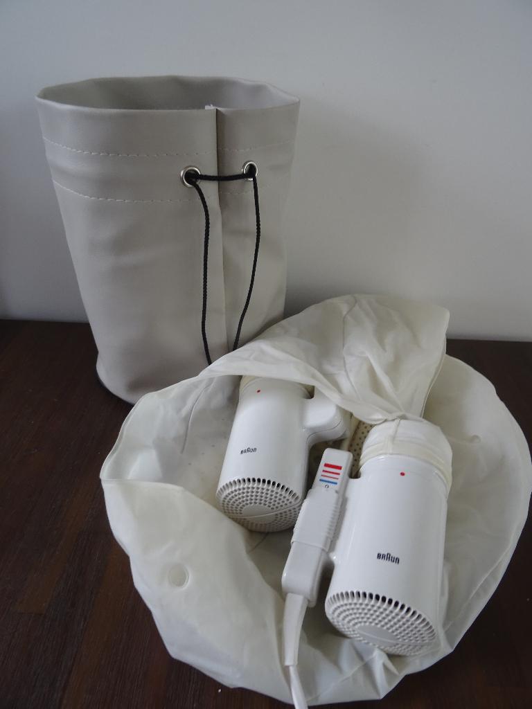 Braun droogmuts opblaasbare droogkap mobiele haardroger, Ophalen of Verzenden, Zo goed als nieuw, Föhn of Haardroger