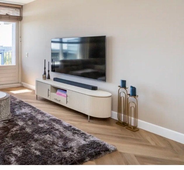 Modern TV meubel B185 x D45 x H45 cm, Huis en Inrichting, Kasten | Televisiemeubels, Ophalen, 150 tot 200 cm, Zo goed als nieuw