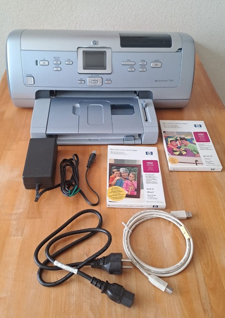 HP Photosmart 7960, Ophalen, Fotoprinter, Inkjetprinter, Kleur printen