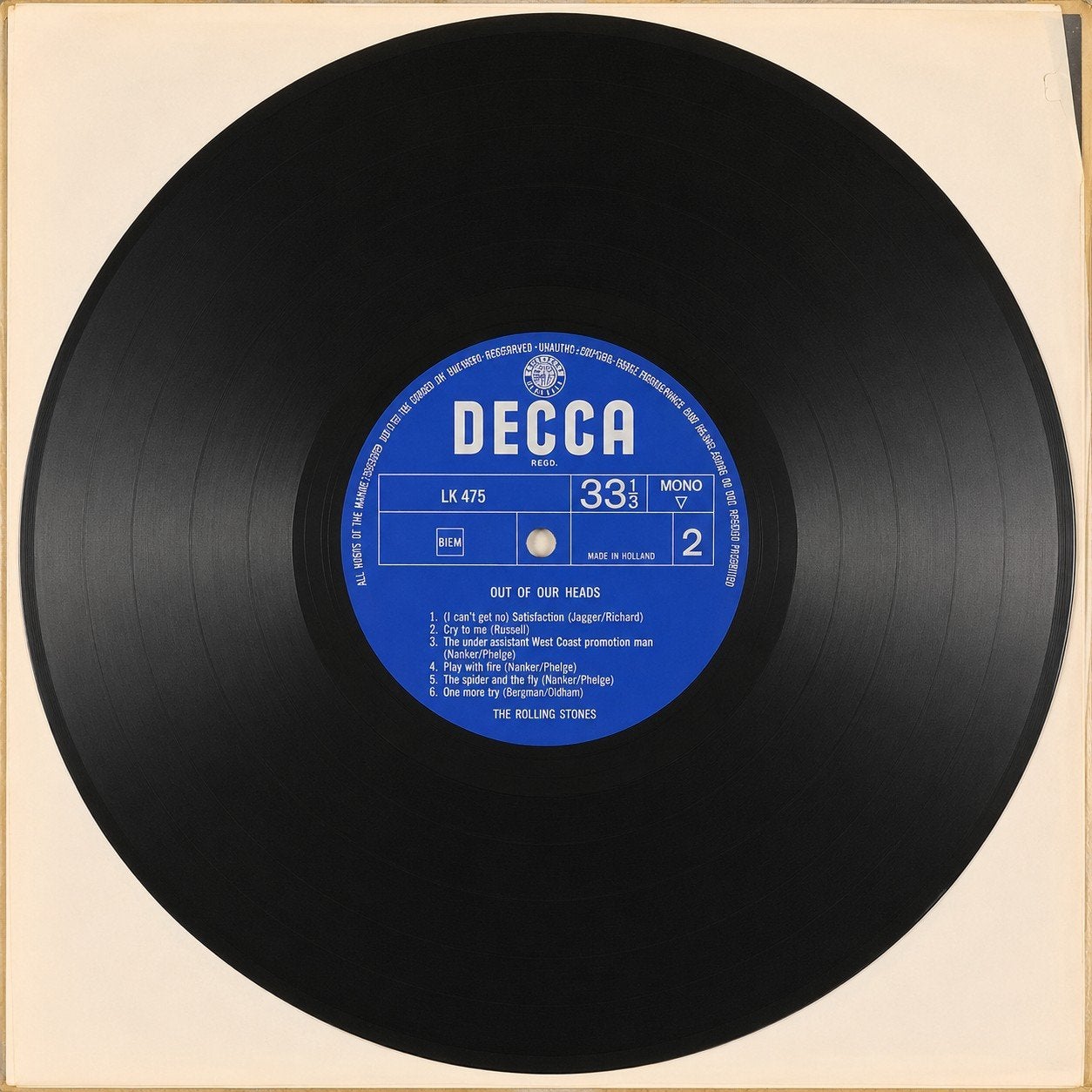 Lp Rolling Stones., Ophalen of Verzenden, Zo goed als nieuw, 12 inch