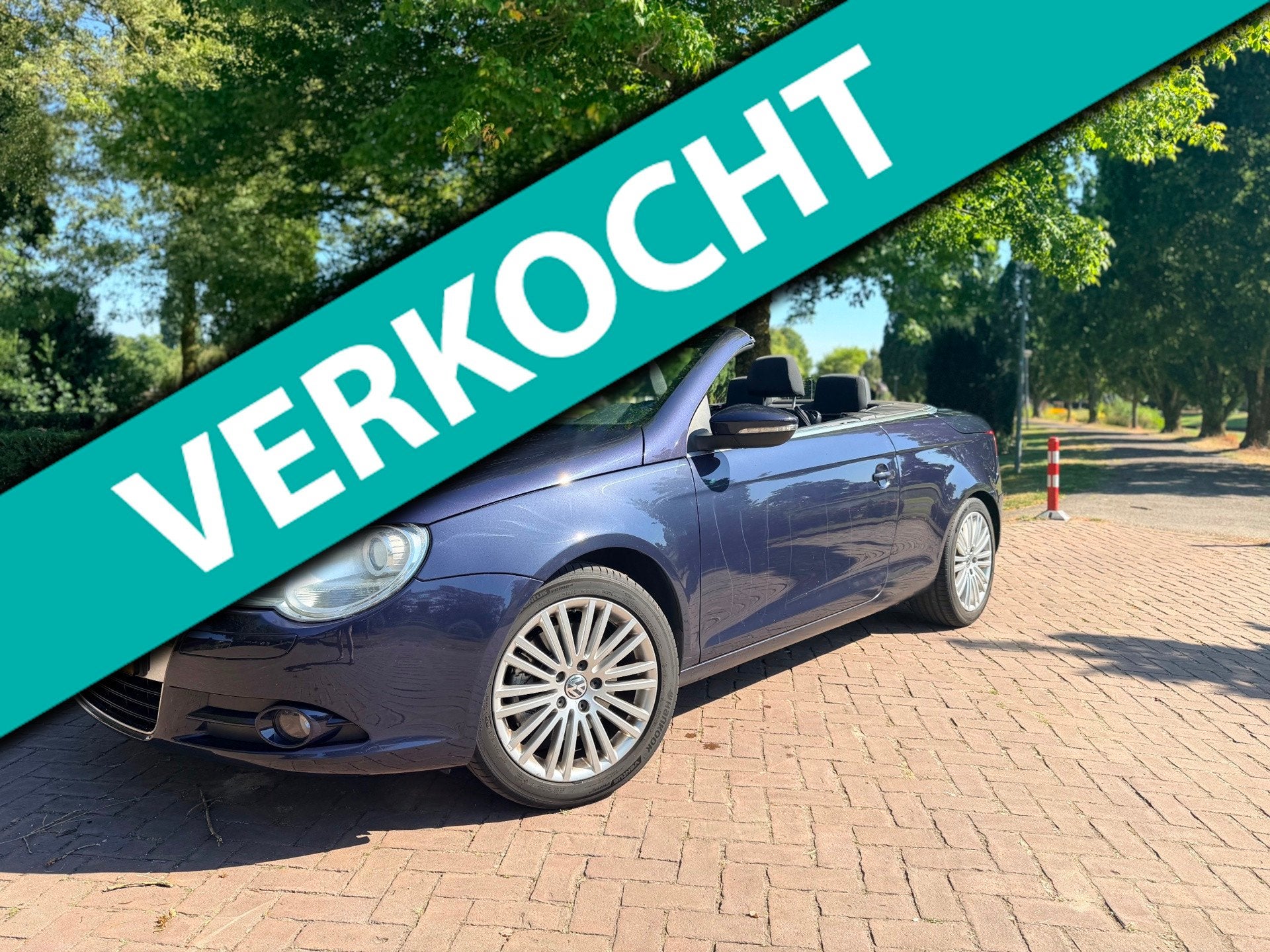 Volkswagen Eos 1.4 TSI Highline | Cabrio Hardtop | Cruise |, Auto's, Voorwielaandrijving, Dealer onderhouden, Gebruikt, Zwart
