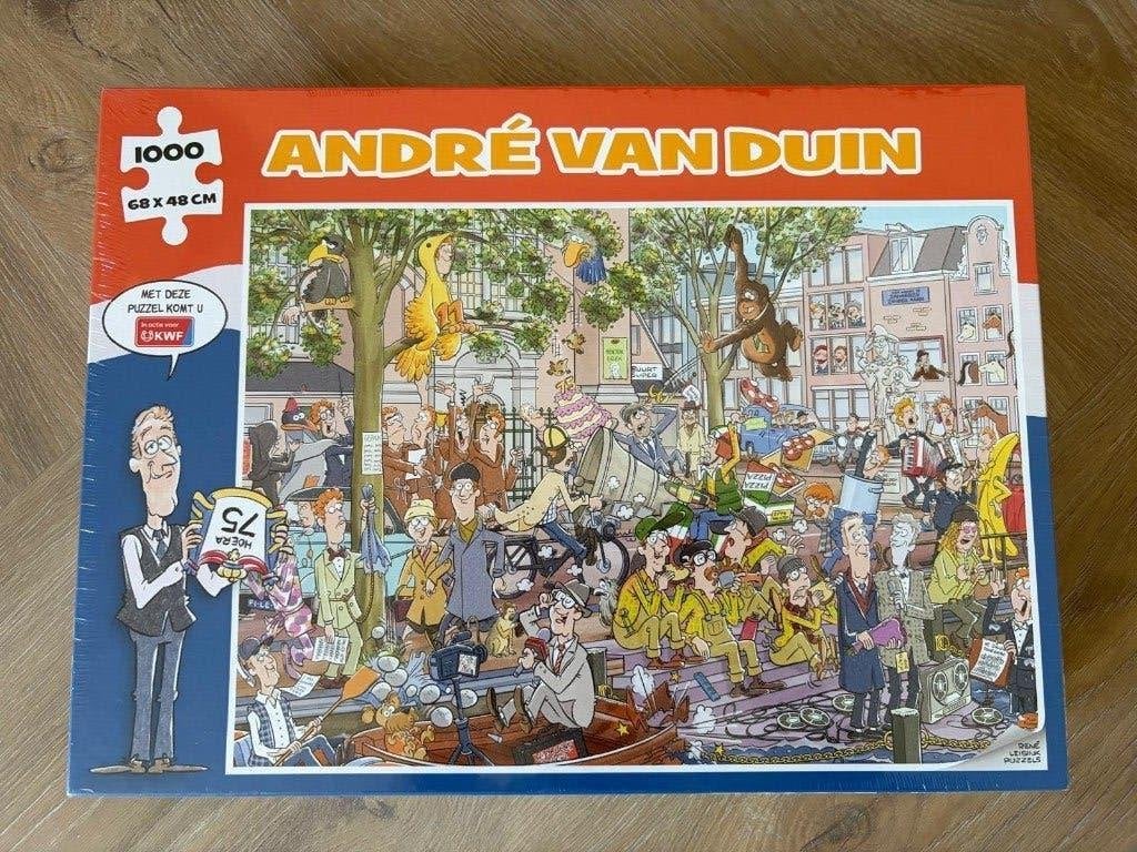 Nieuw! André van Duin 75 jaar puzzel / legpuzzel 1000 stukje, Hobby en Vrije tijd, Ophalen of Verzenden, 500 t/m 1500 stukjes