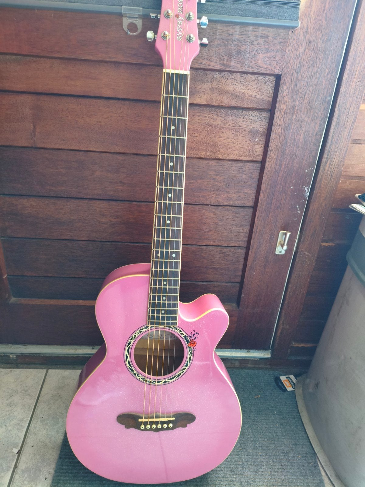 Roze Gypsy Rose Western gitaar - Zo goed als nieuw, Ophalen of Verzenden