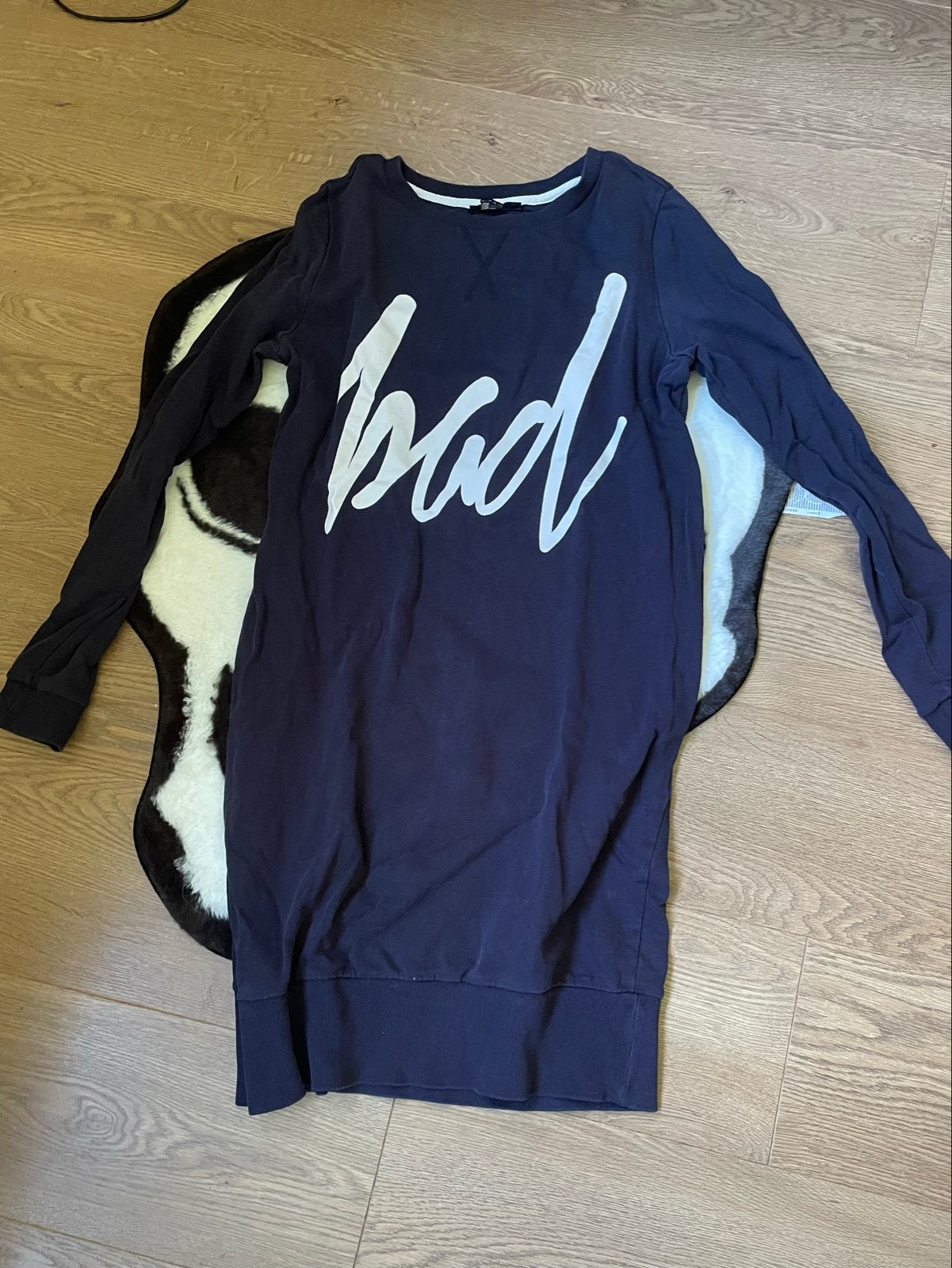 Nikkie sweaterjurk maat 38, Maat 38/40 (M), Blauw, Ophalen of Verzenden, Gedragen