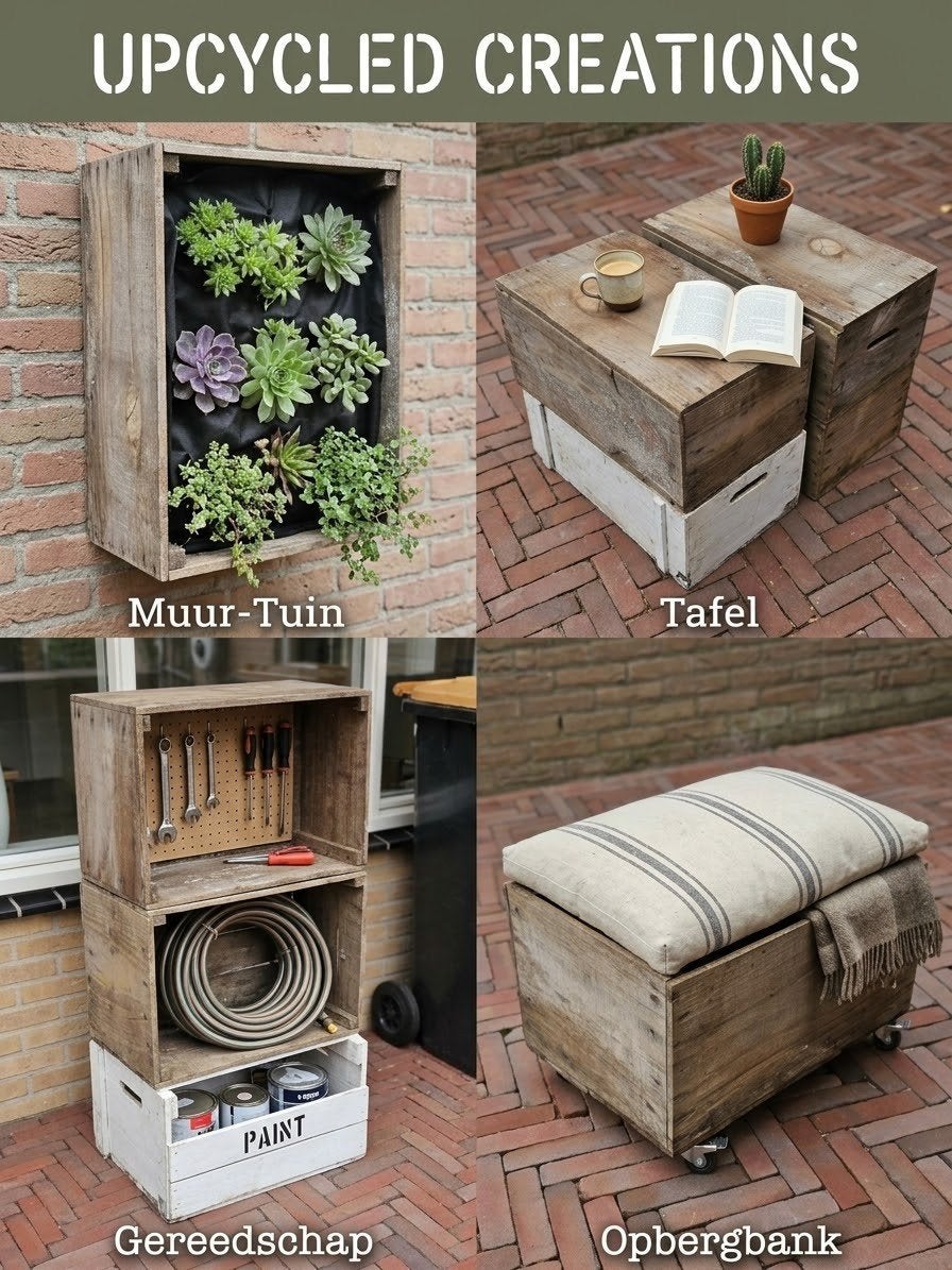 Gratis af te halen: Oude houten gereedschapskisten, Ophalen, Minder dan 50 cm, Gebruikt, 50 tot 100 cm