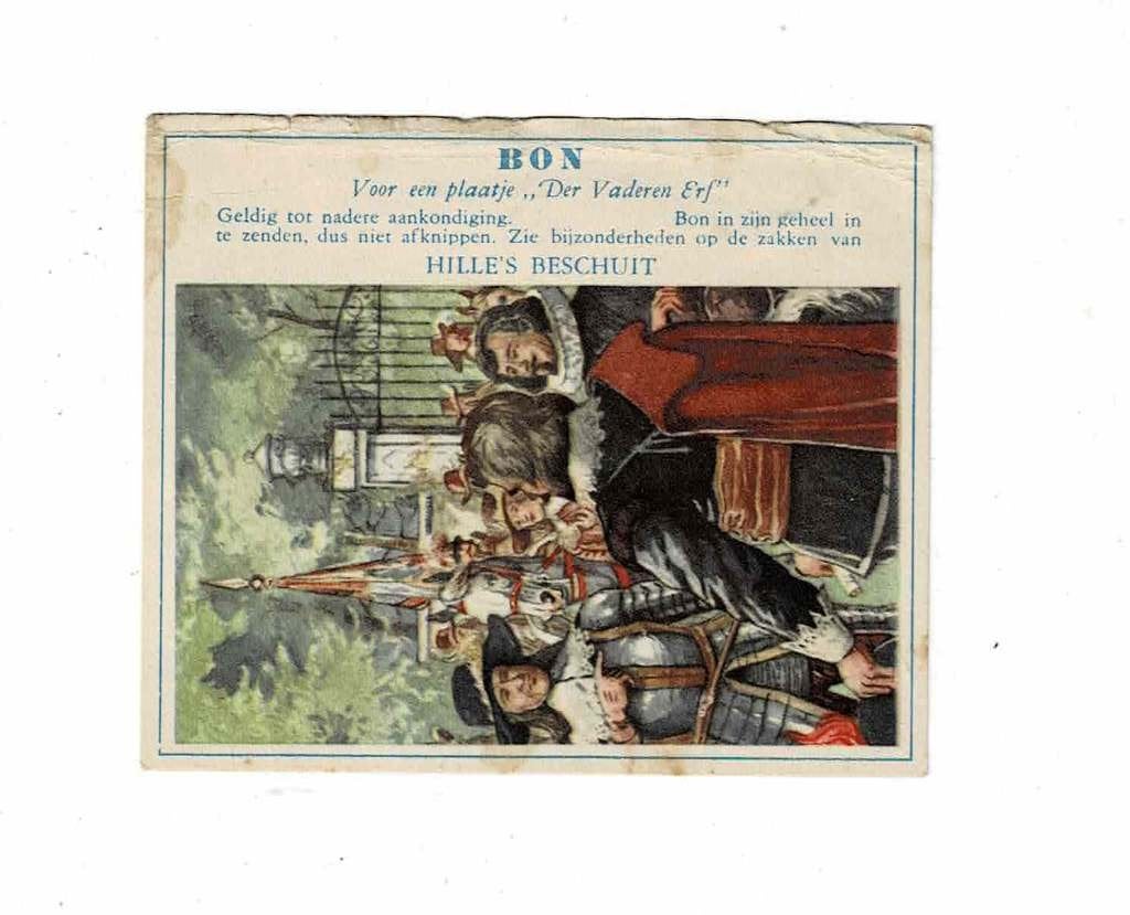 Oude Bon van "HILLE's BESCHUIT", Verzenden, Gebruikt, Overige typen