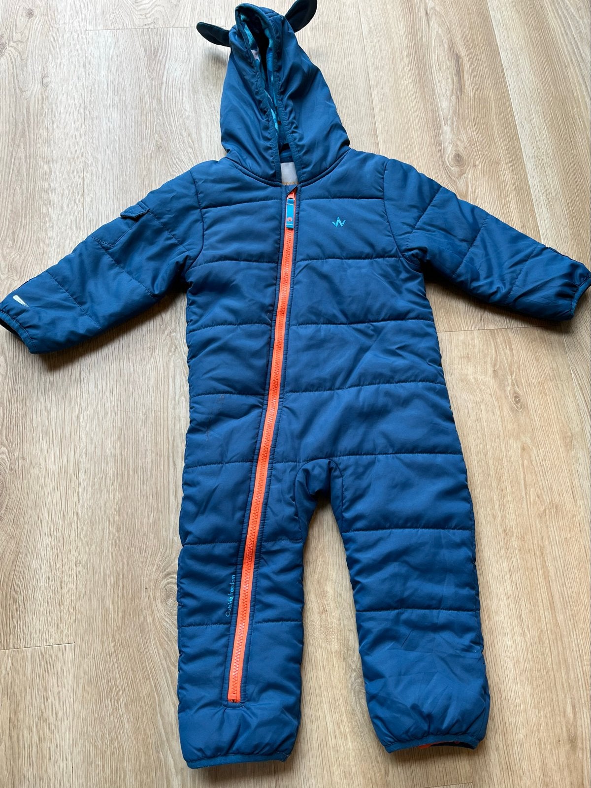 WanaBEE Skipak/Sneeuwpak Maat 98 (3 jaar) - Blauw, Ophalen of Verzenden, Zo goed als nieuw, Jongen of Meisje