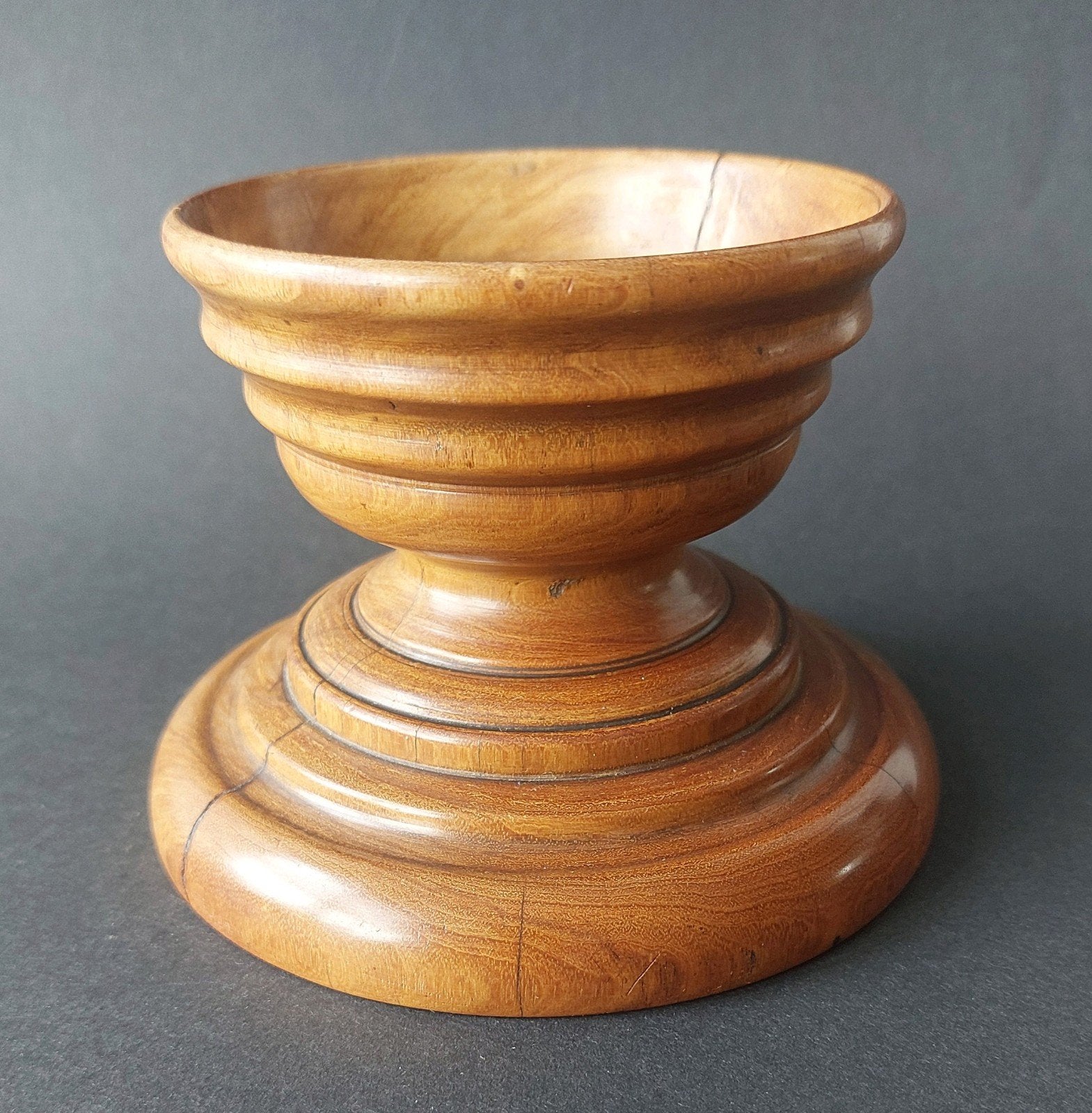 Antiek 17e eeuws zoutvat, 17th century 'master' salt treen, Ophalen of Verzenden