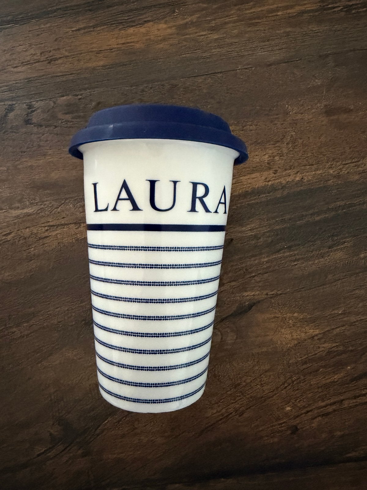 Laura Ashley Coffee 2 Go Beker Porselein 33cl Nieuw, Ophalen, Overige typen, Nieuw, Steen/keramiek