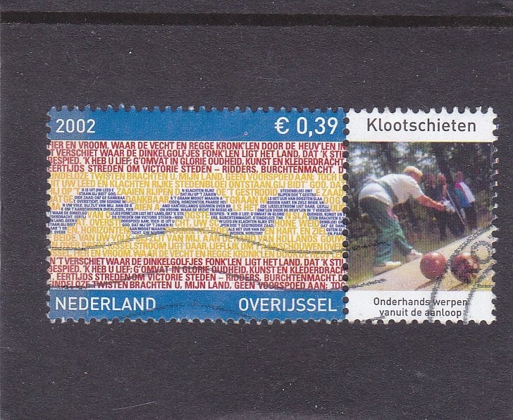 postzegel Nederland met Tab, Verzenden, Na 1940, Gestempeld