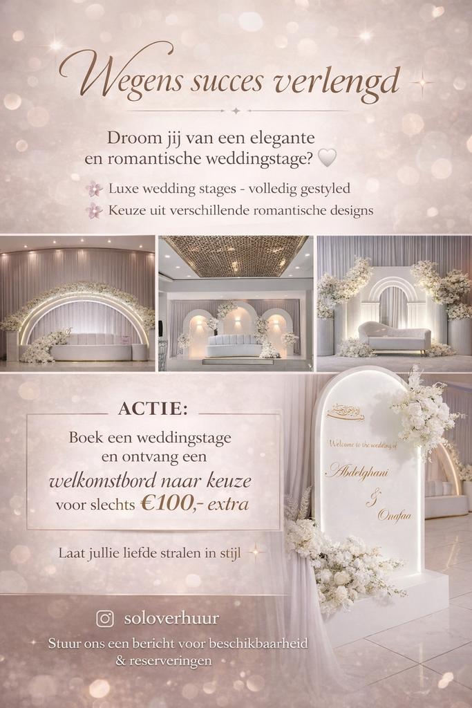 ACTIE! Weddingstage Welkomstbord ACTIE!, Ophalen