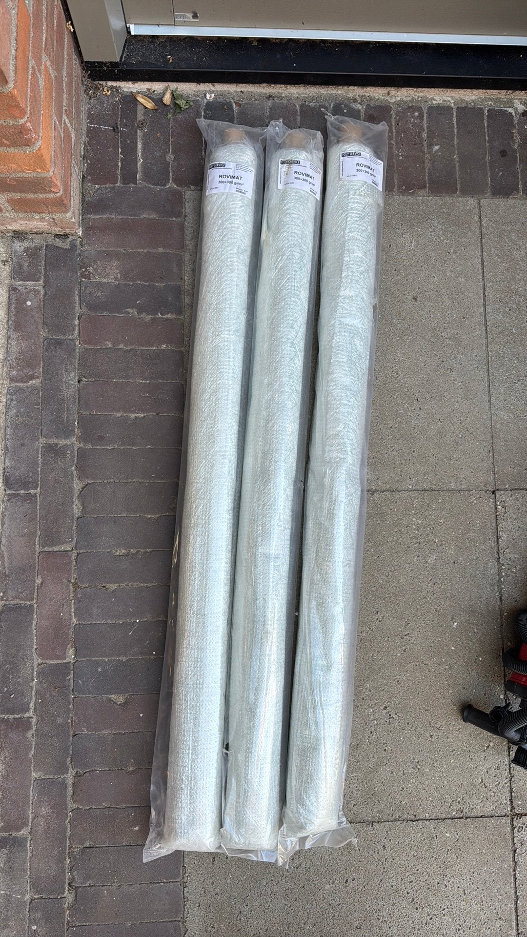 Glasvezel mat,  totaal 15m2, Ophalen, Zo goed als nieuw