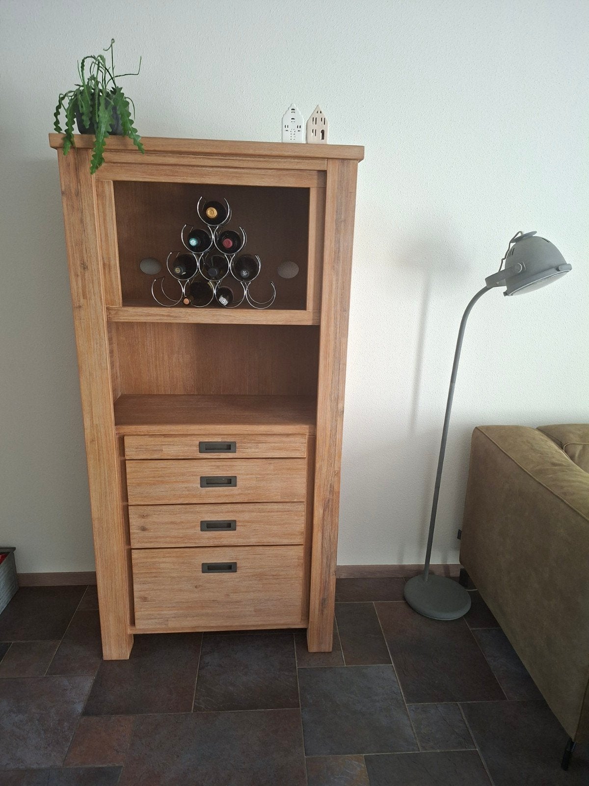 te koop kast blank eiken, Ophalen of Verzenden, 25 tot 50 cm, 150 tot 200 cm
