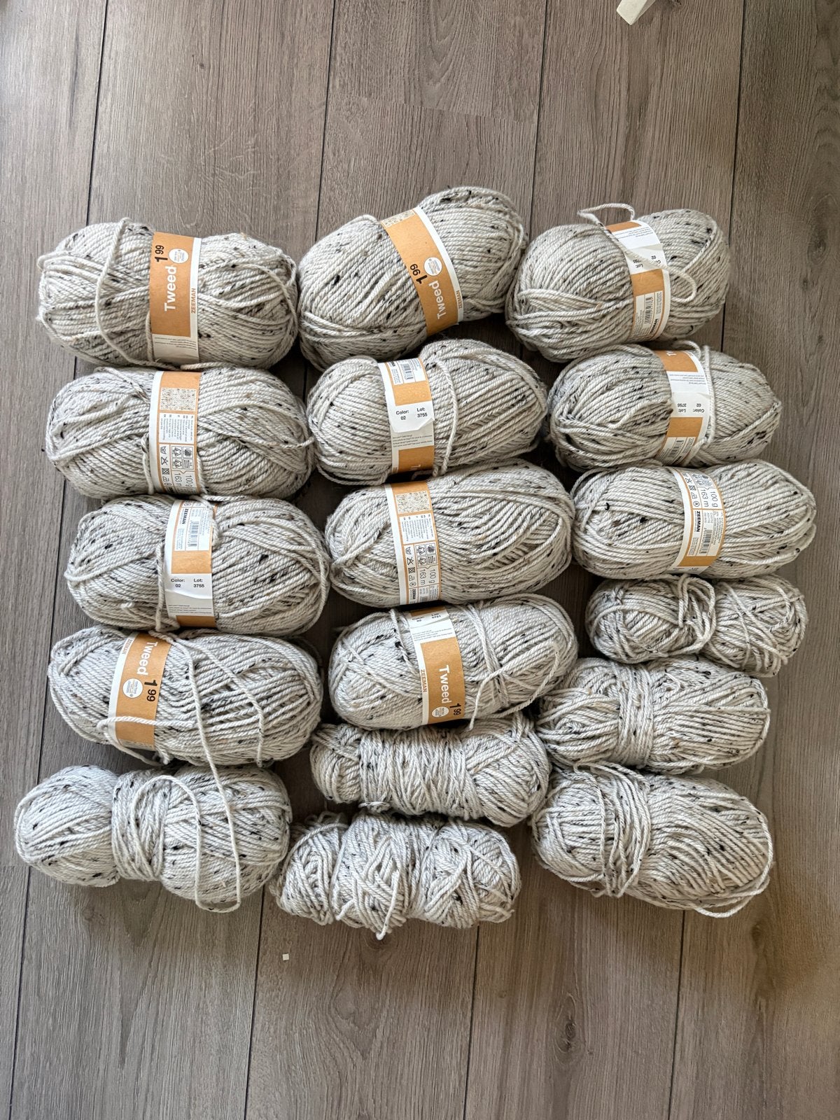 Grote partij Zeeman Tweed garen -, Ophalen of Verzenden, Zo goed als nieuw, Breien of Haken, Wol of Garen