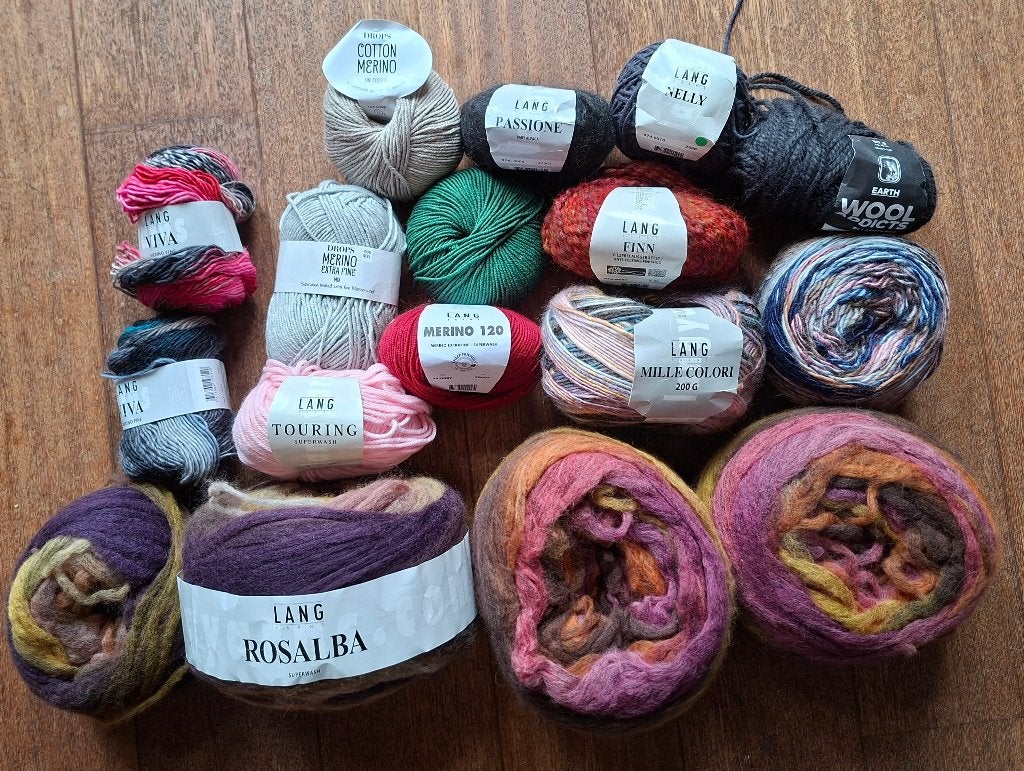 Diverse losse bollen Lang Yarn, Ophalen of Verzenden, Nieuw, Breien of Haken, Wol of Garen