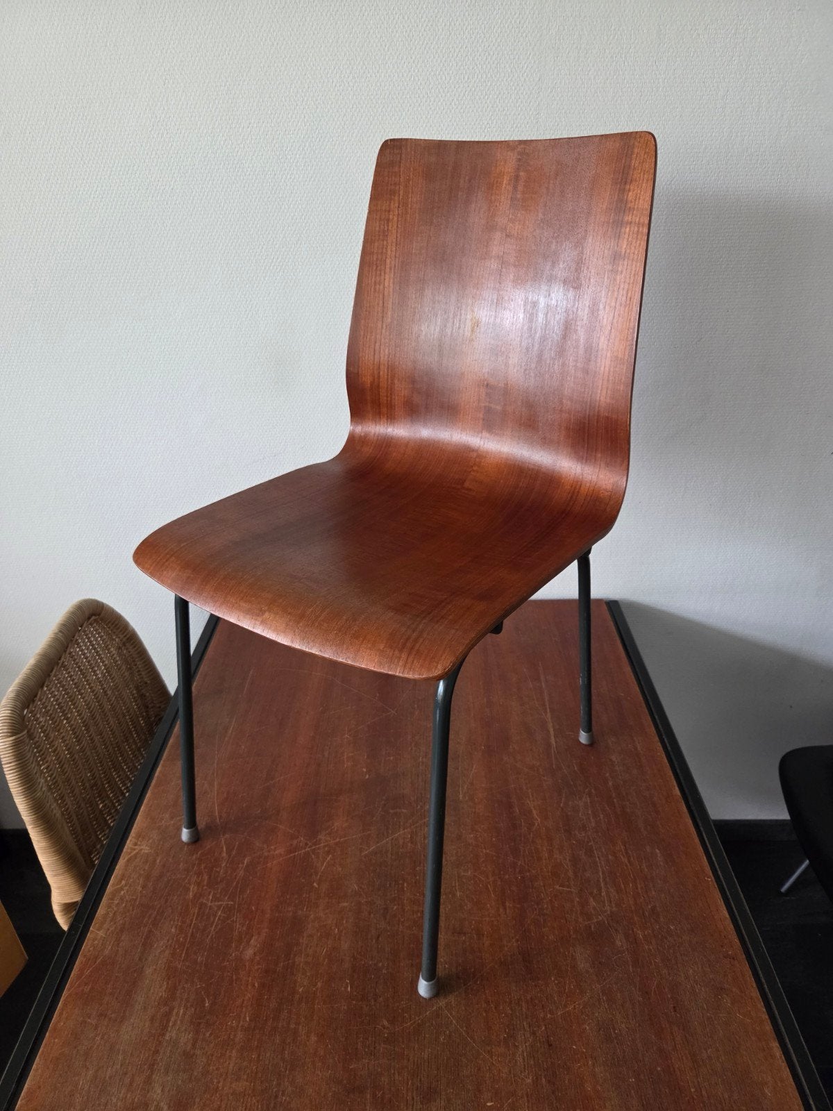 Vintage Friso Kramer stoel voor Auping - Hout en Metaal, Ophalen