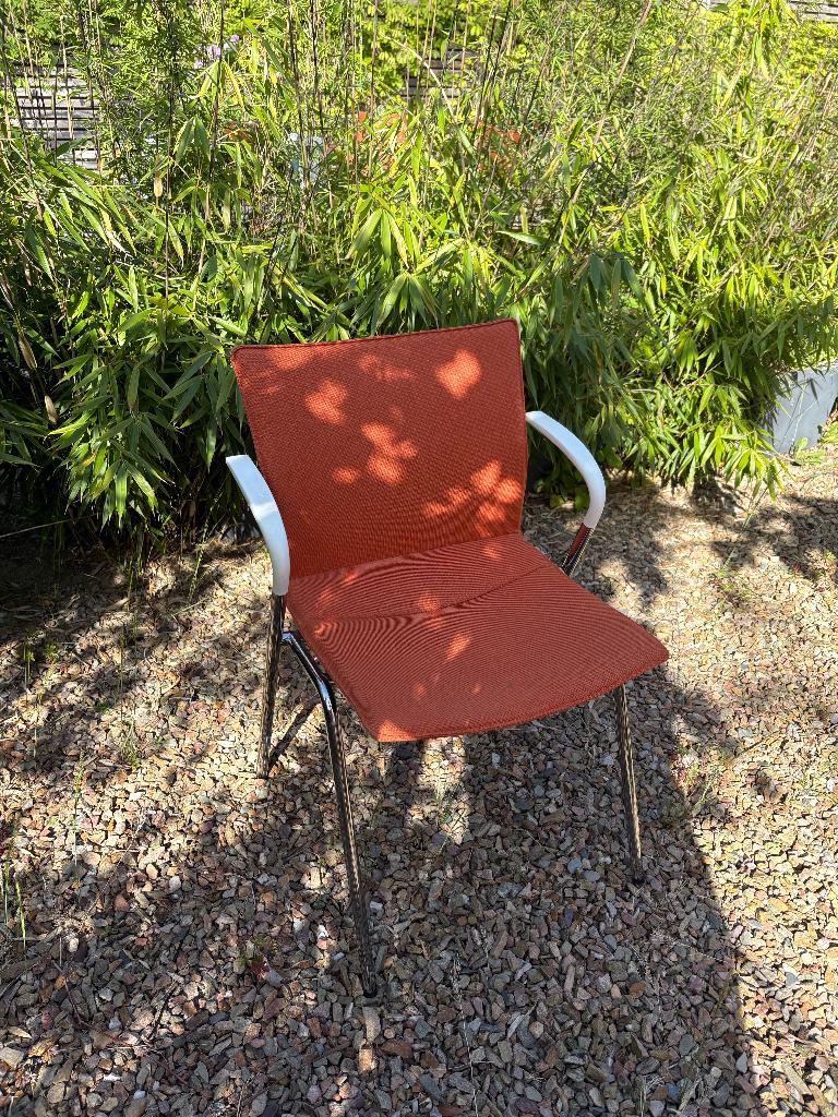 Dutch Design vergaderstoelen van Ahrend, Ophalen, Oranje, Zo goed als nieuw, Bureaustoel