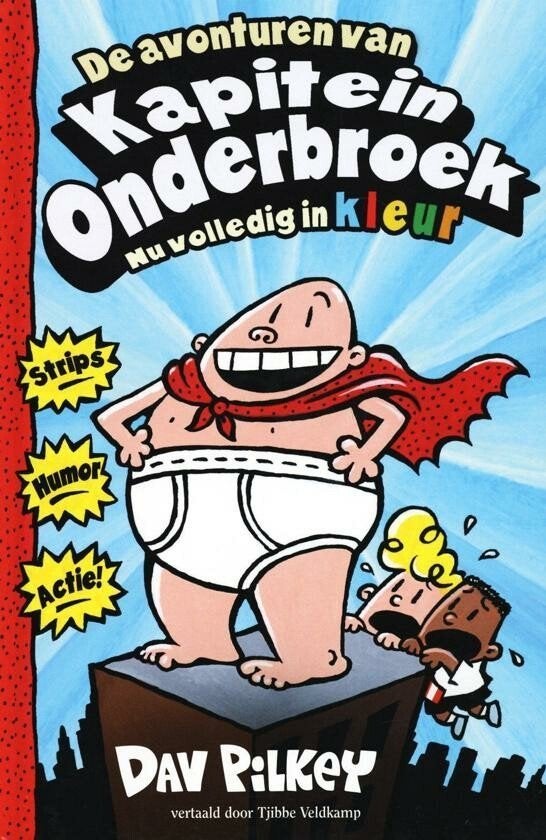 Kapitein onderbroek kinder boek, Ophalen of Verzenden, Zo goed als nieuw