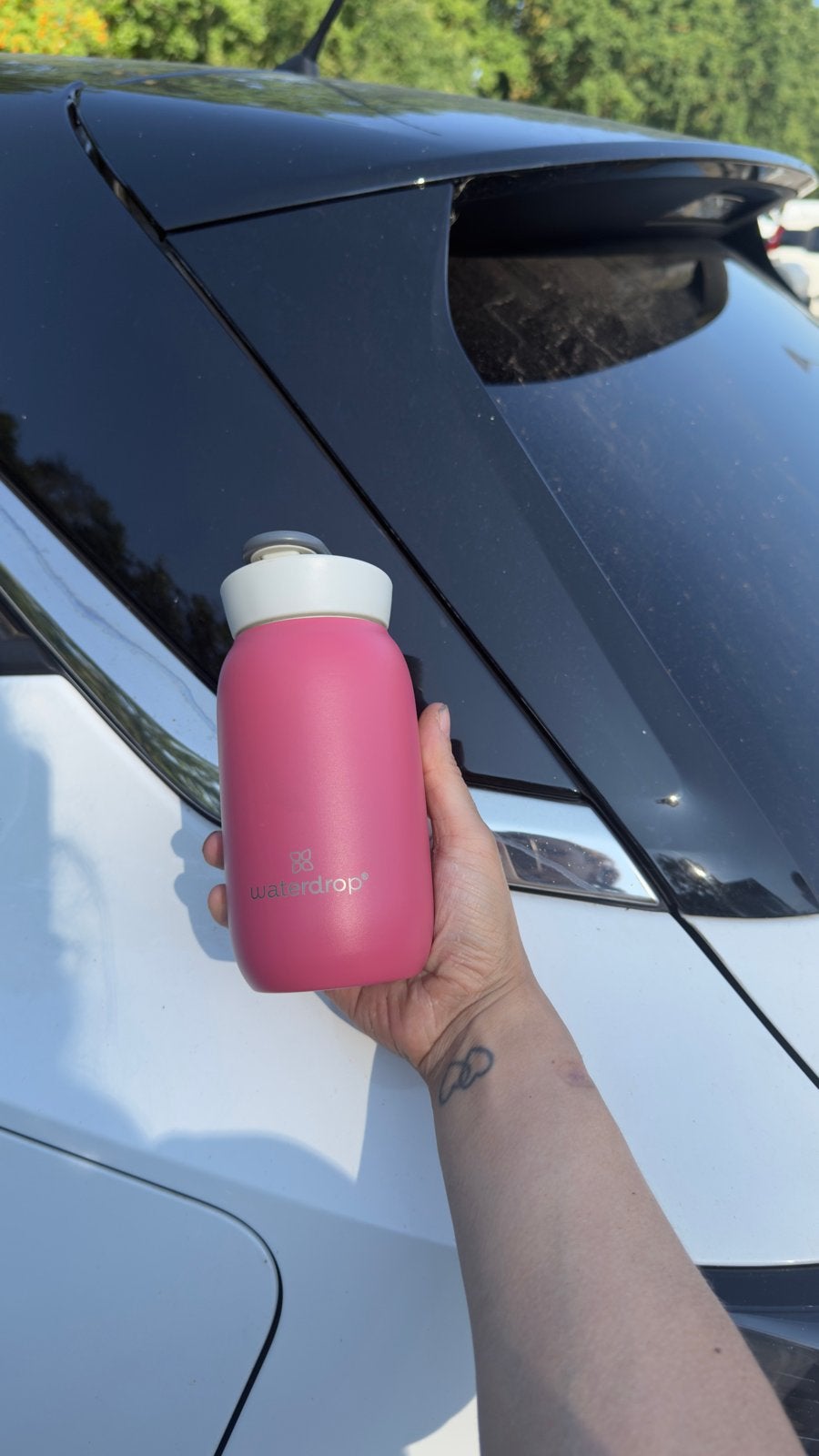 Waterdrop Thermo Fles - 600ml - Houdt 24u koud, 12u warm, Overige typen, Nieuw, Ophalen of Verzenden, Roze
