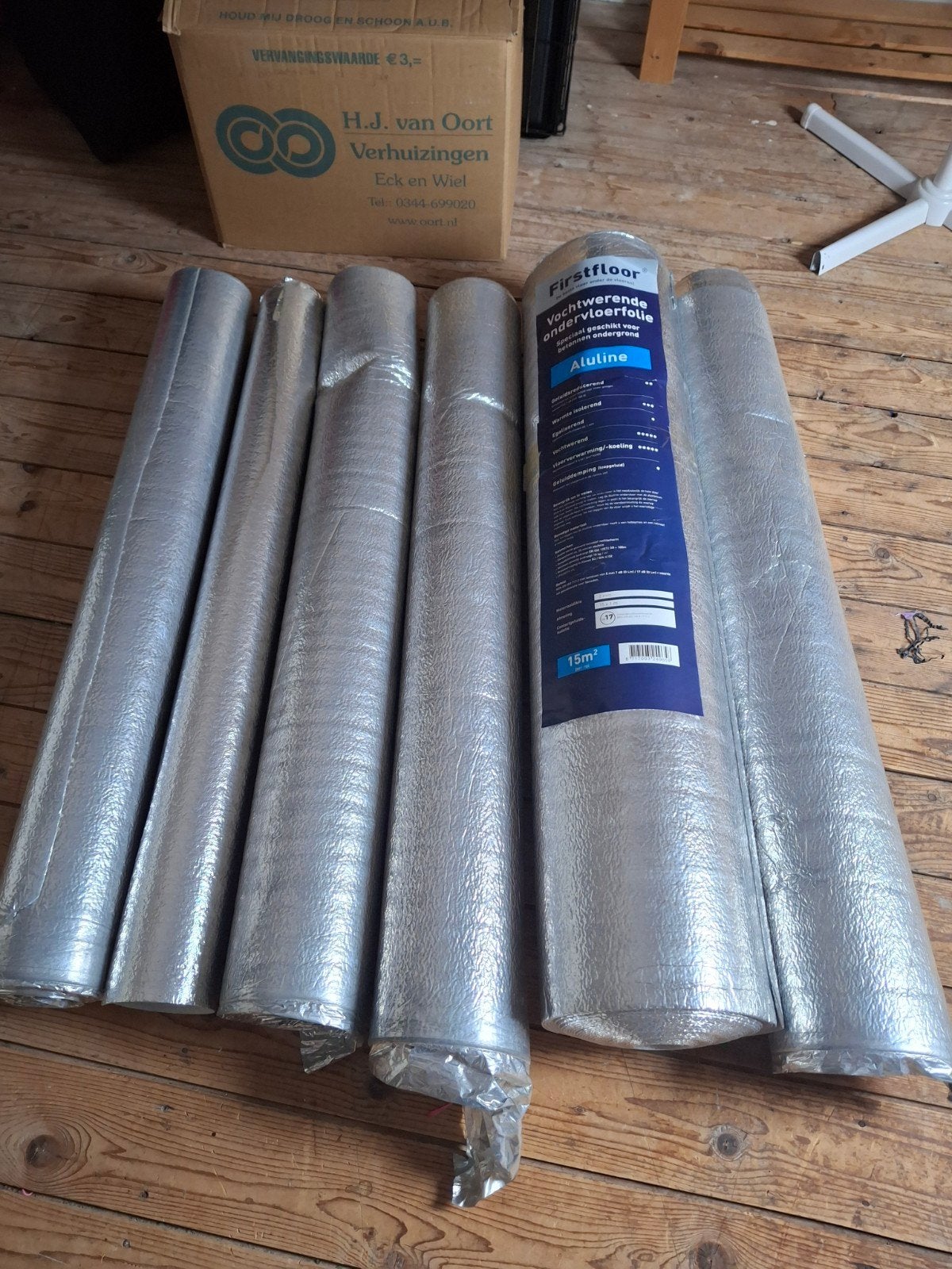 Firstfloor Aluline Vochtwerende Ondervloerfolie 15m², Ophalen, Overige materialen, 30 cm of meer, 50 tot 150 cm