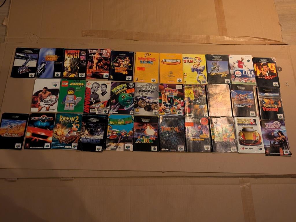 Nintendo 64 Manuals / Handleidingen, 1 speler, Ophalen of Verzenden, Zo goed als nieuw, Vanaf 3 jaar