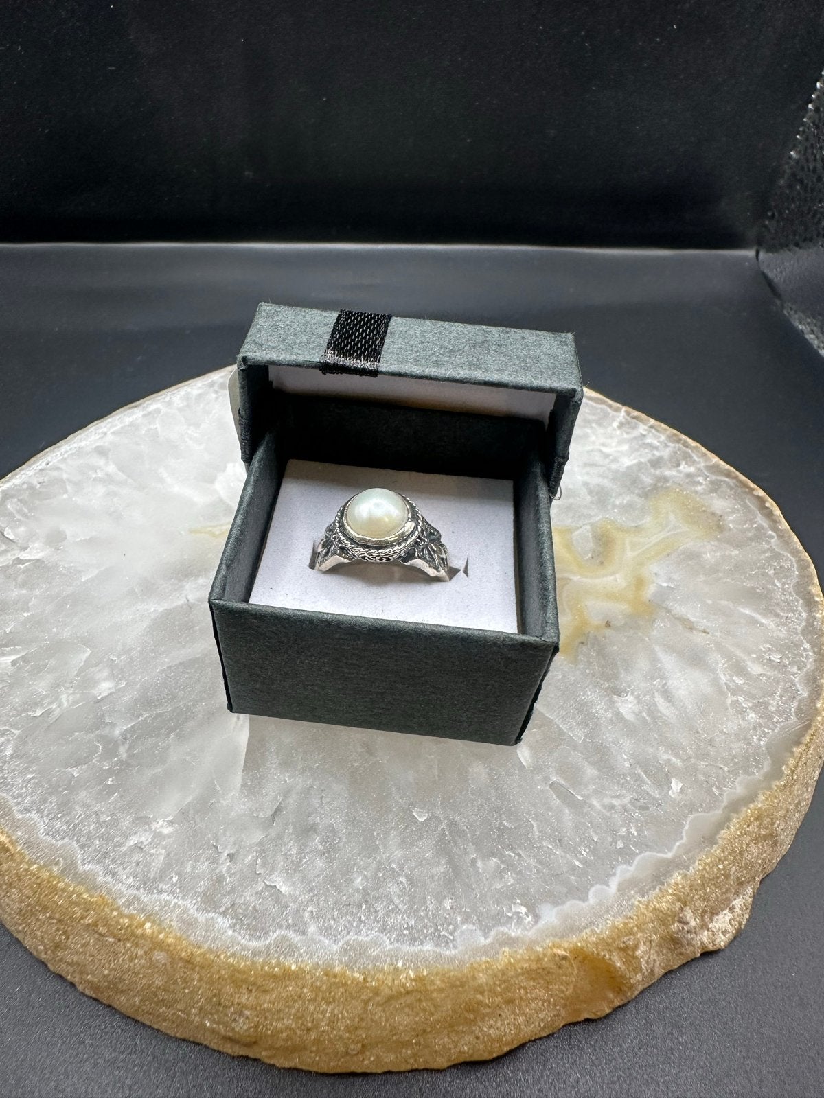Zilveren Parel Ring - Maat 11, Nieuw, Ophalen of Verzenden, Kleiner dan 17, X