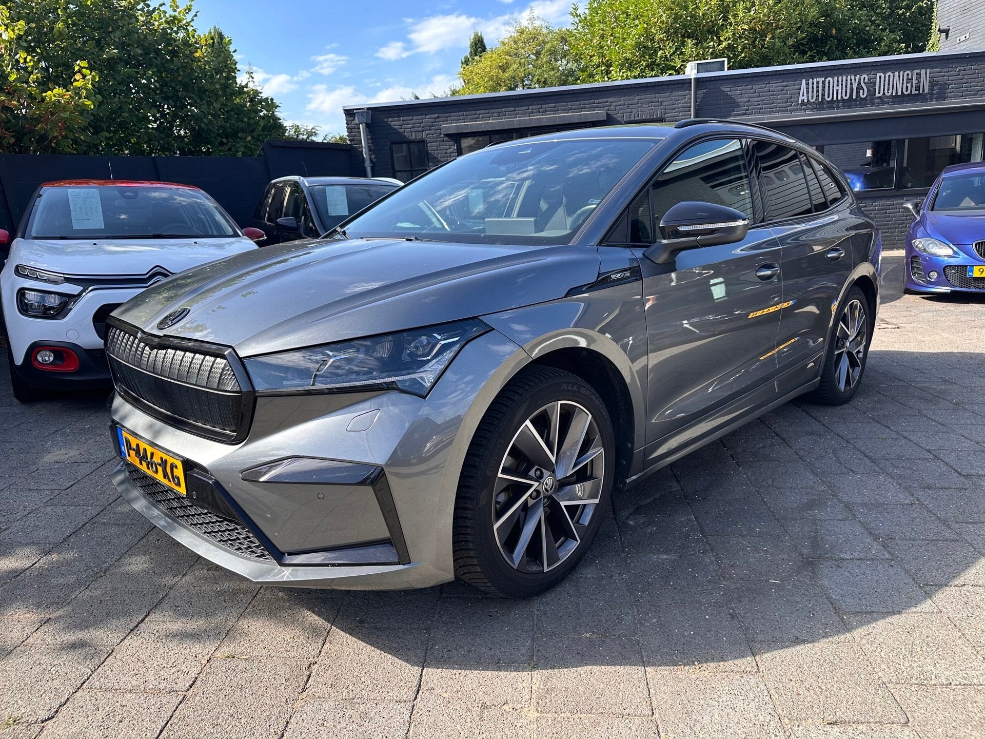 Skoda Enyaq iV 60 Sportline|180pk|Navi|Camera, Auto's, Automaat, Gebruikt, Automatische klimaatregeling, 110 €/maand