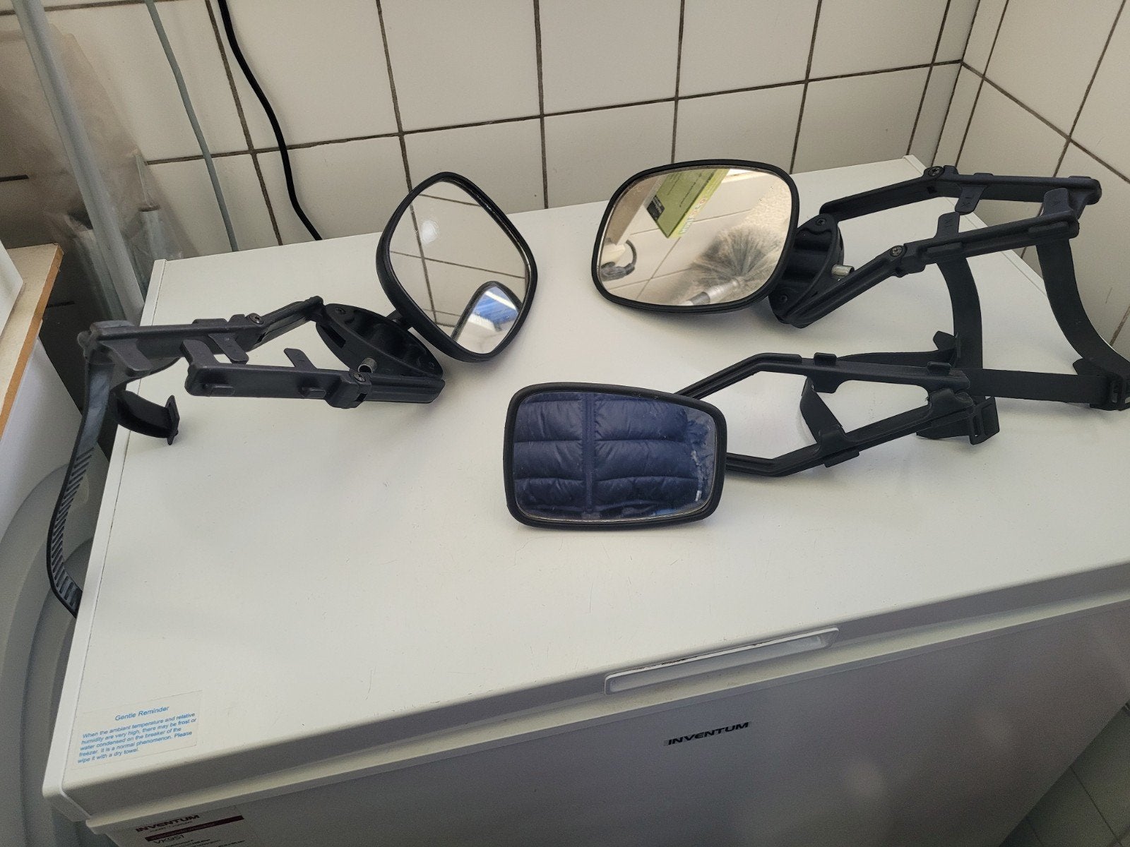 Universele caravan spiegels - set van 3, Caravans en Kamperen, Ophalen of Verzenden, Gebruikt