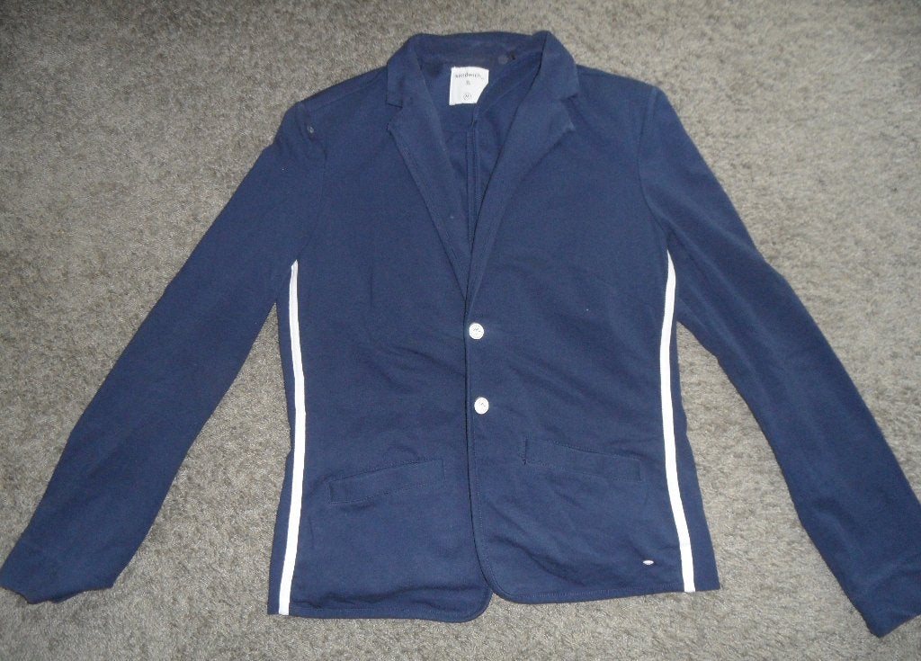 In goede staat: sportief donkerblauw jasje van Sandwich, M, Maat 38/40 (M), Blauw, Ophalen of Verzenden, Zo goed als nieuw