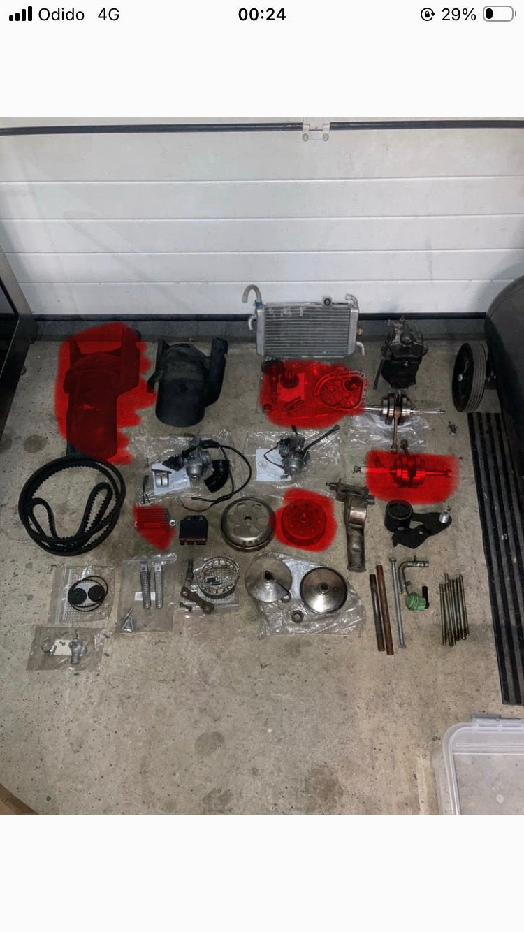 piaggio 125/180cc onderdelen runner skipper hexagon, Ophalen of Verzenden