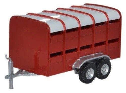 LIVESTOCK TRAILER rood, Ophalen of Verzenden, Nieuw, Tractor of Landbouw