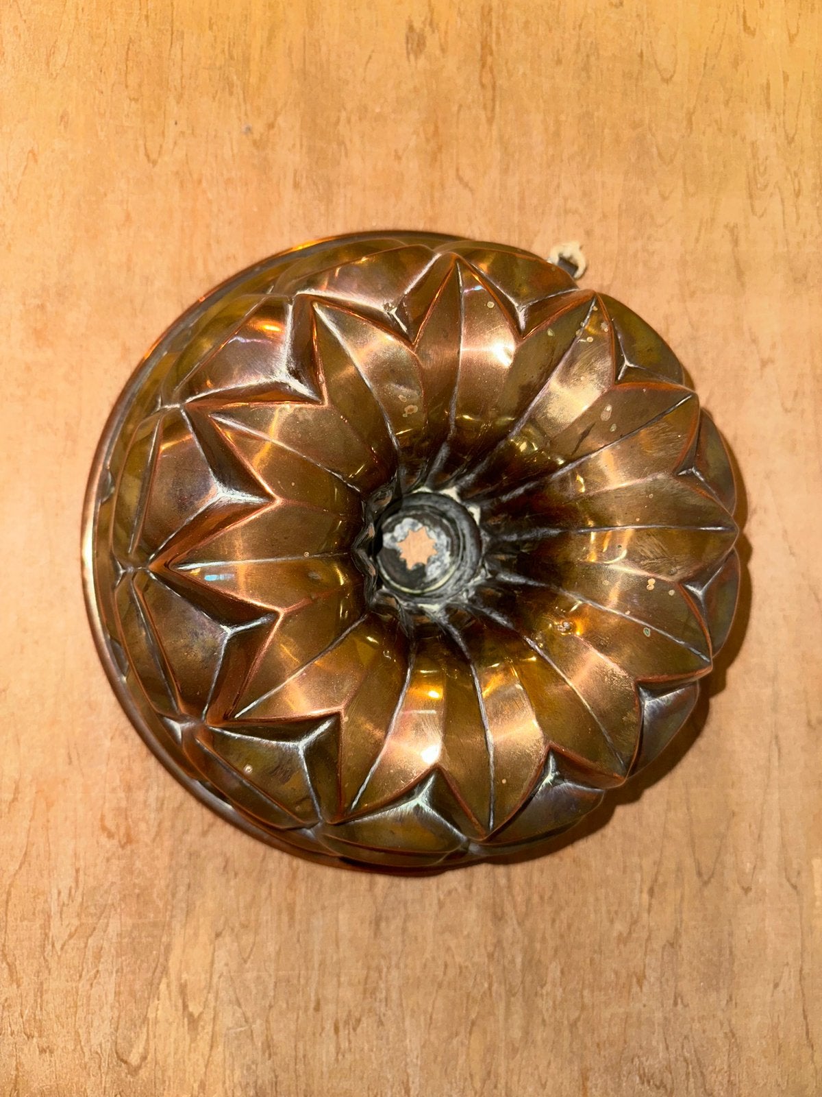 Antieke koperen puddingvorm – circa 1900 – Ø 26 cm, Antiek en Kunst, Antiek | Koper en Brons, Verzenden, Koper