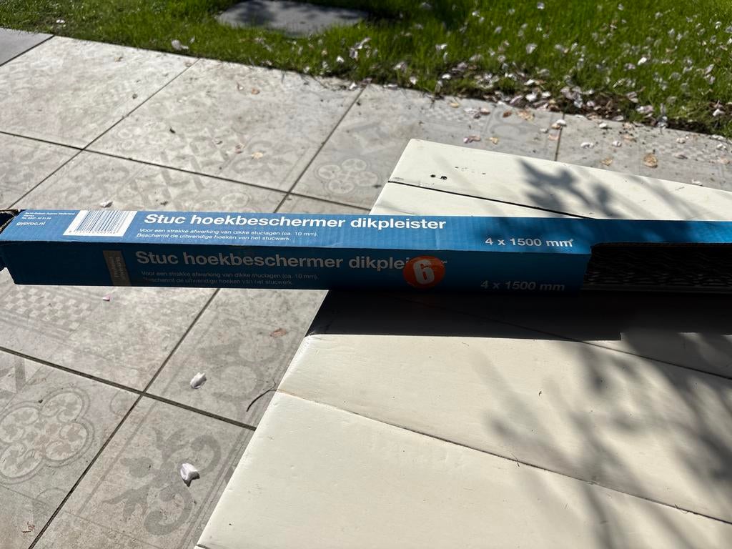 Stuc hoekbeschermer dikpleister 4x1500mm, Ophalen, Nieuw